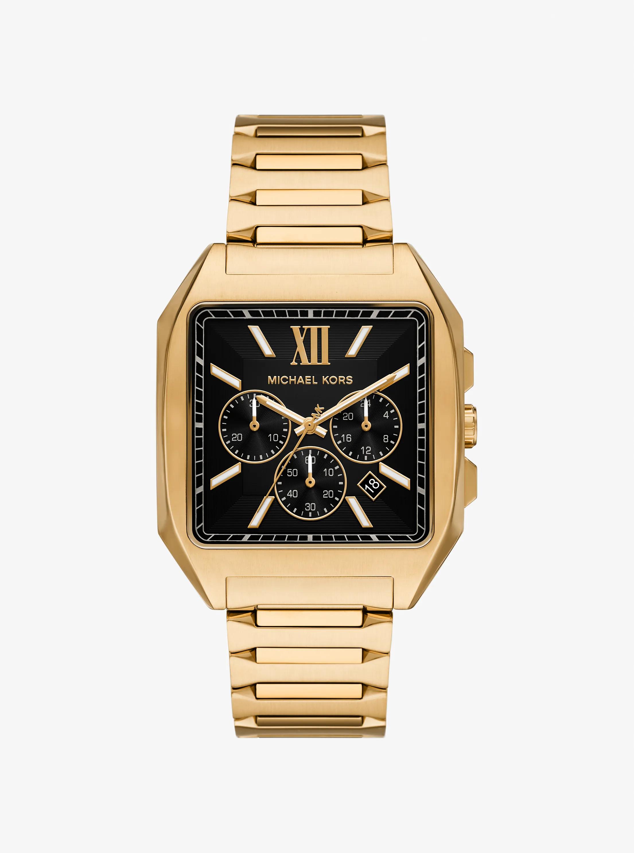 MK Montre sport Hayes surdimensionnée dorée - Or - Michael Kors