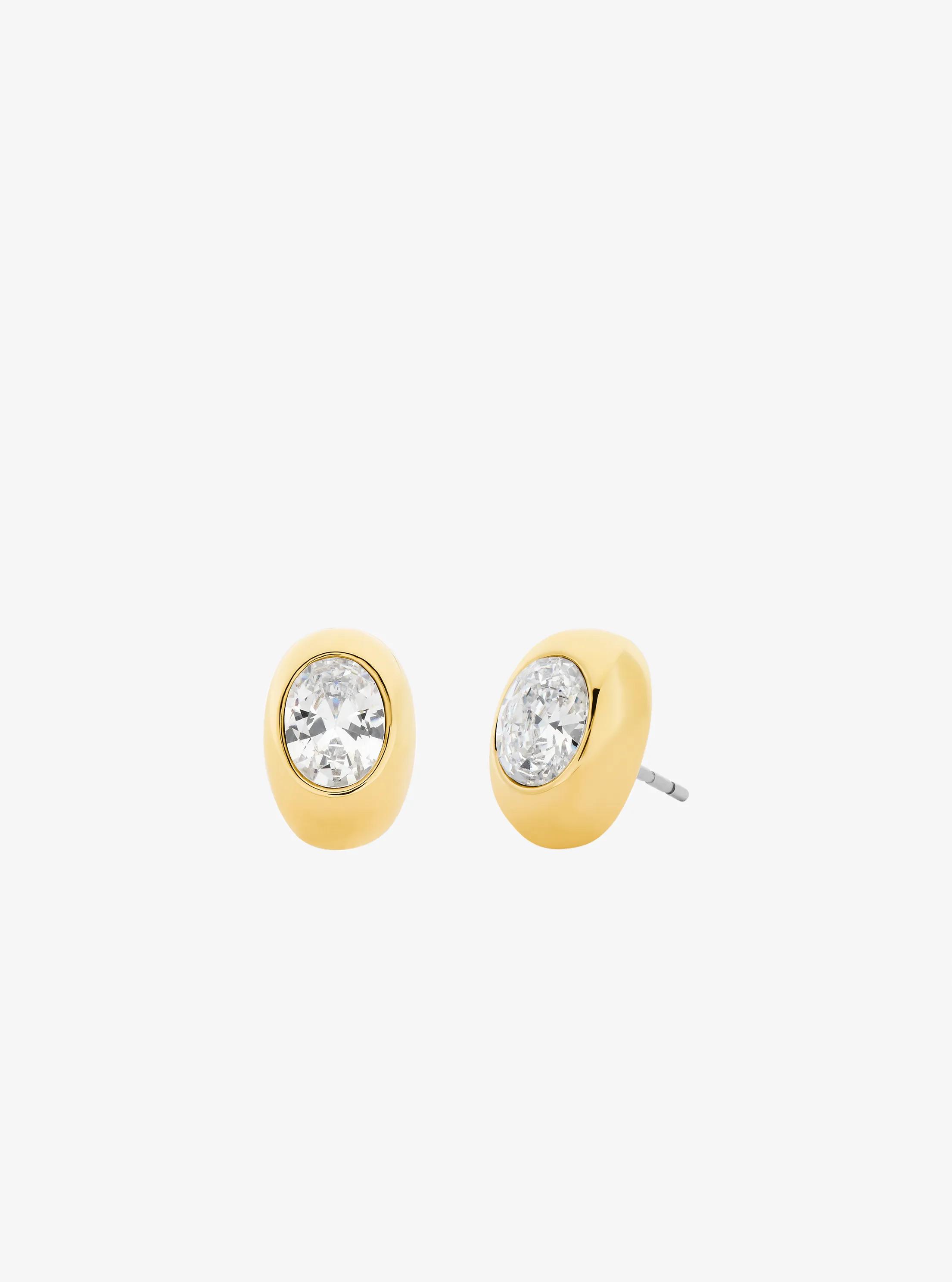 Oval Stone Stud Earrings 75$