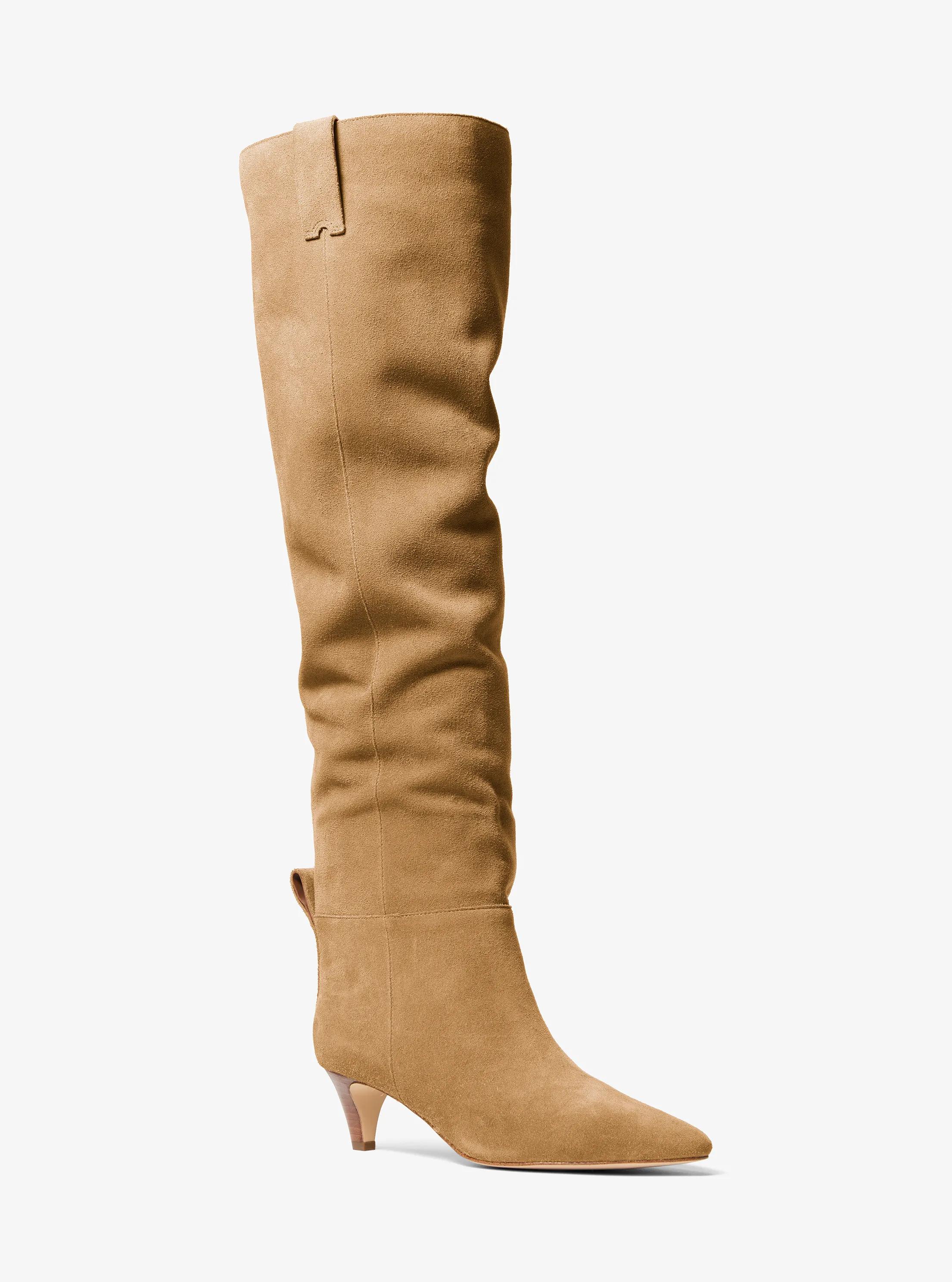 MK Botte Daniela en daim - Naturel - Michael Kors