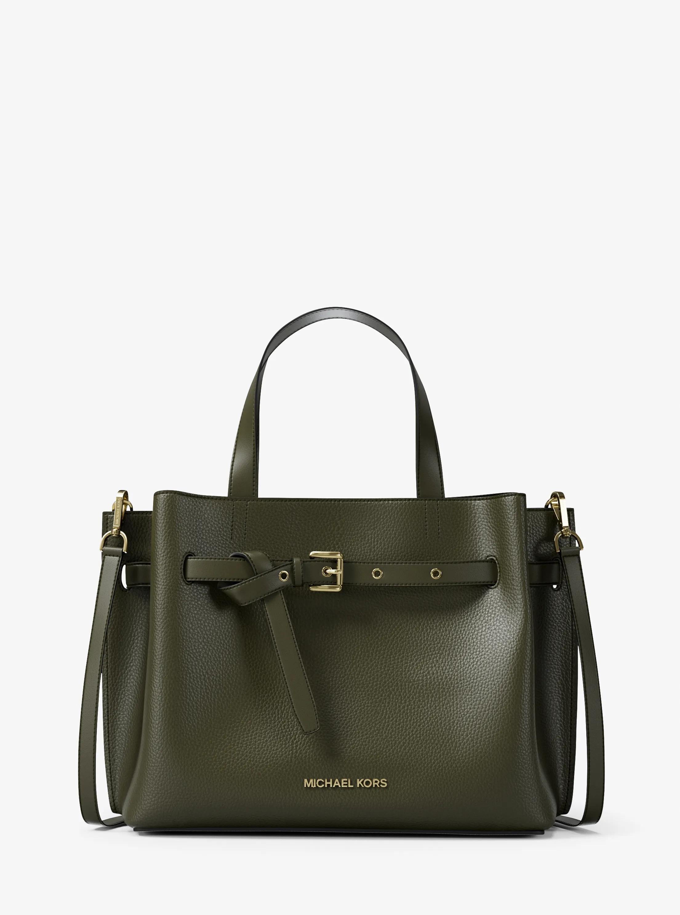 Bolso satchel Emilia mediano de piel granulada in HIEDRA | Michael Kors