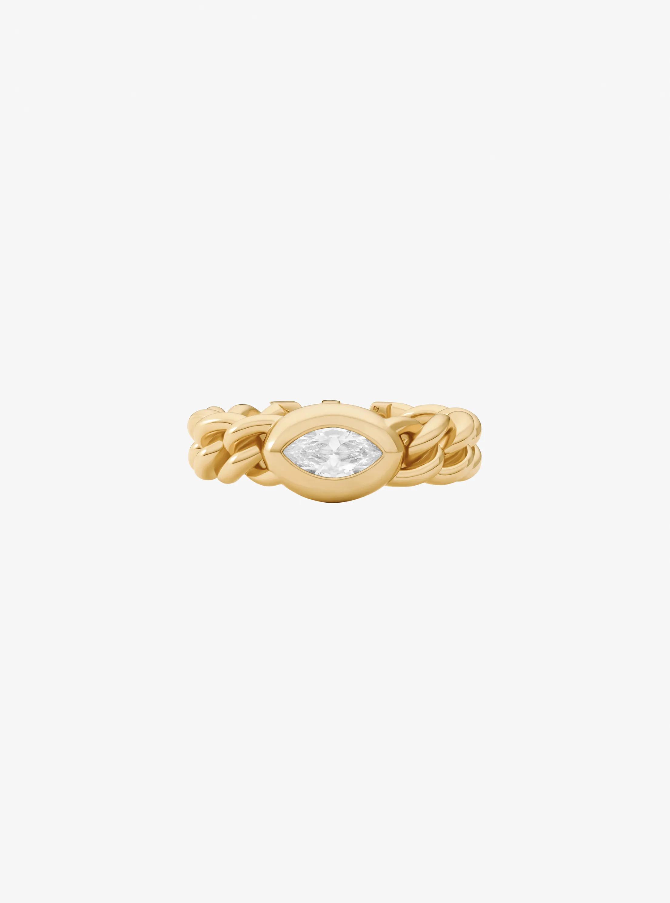 Marquise Cut Cubic Zirconia Ring in GOLD | Michael Kors