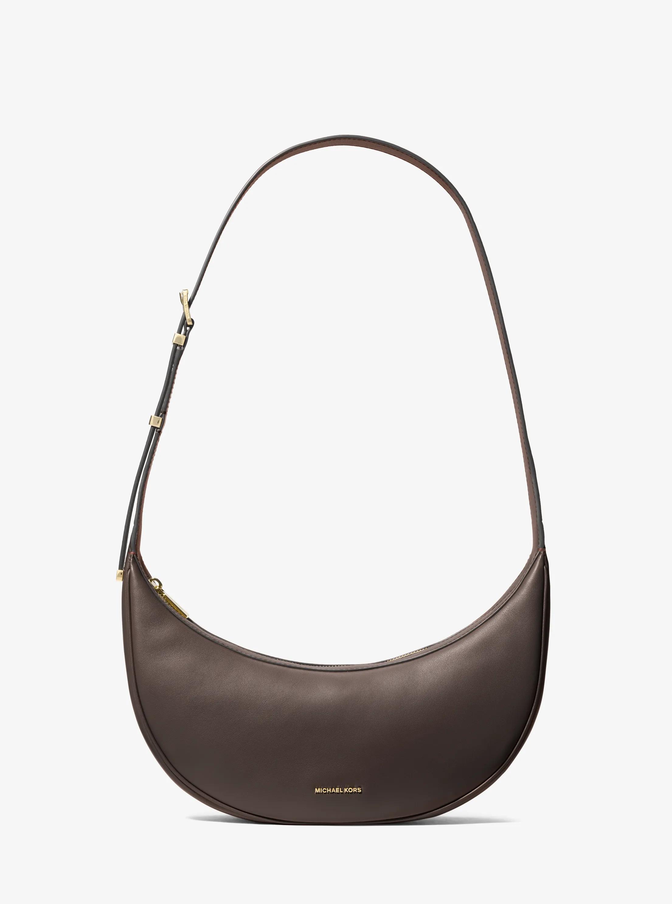 Avra Medium Leather Crossbody Bag in CHOCOLATE | Michael Kors