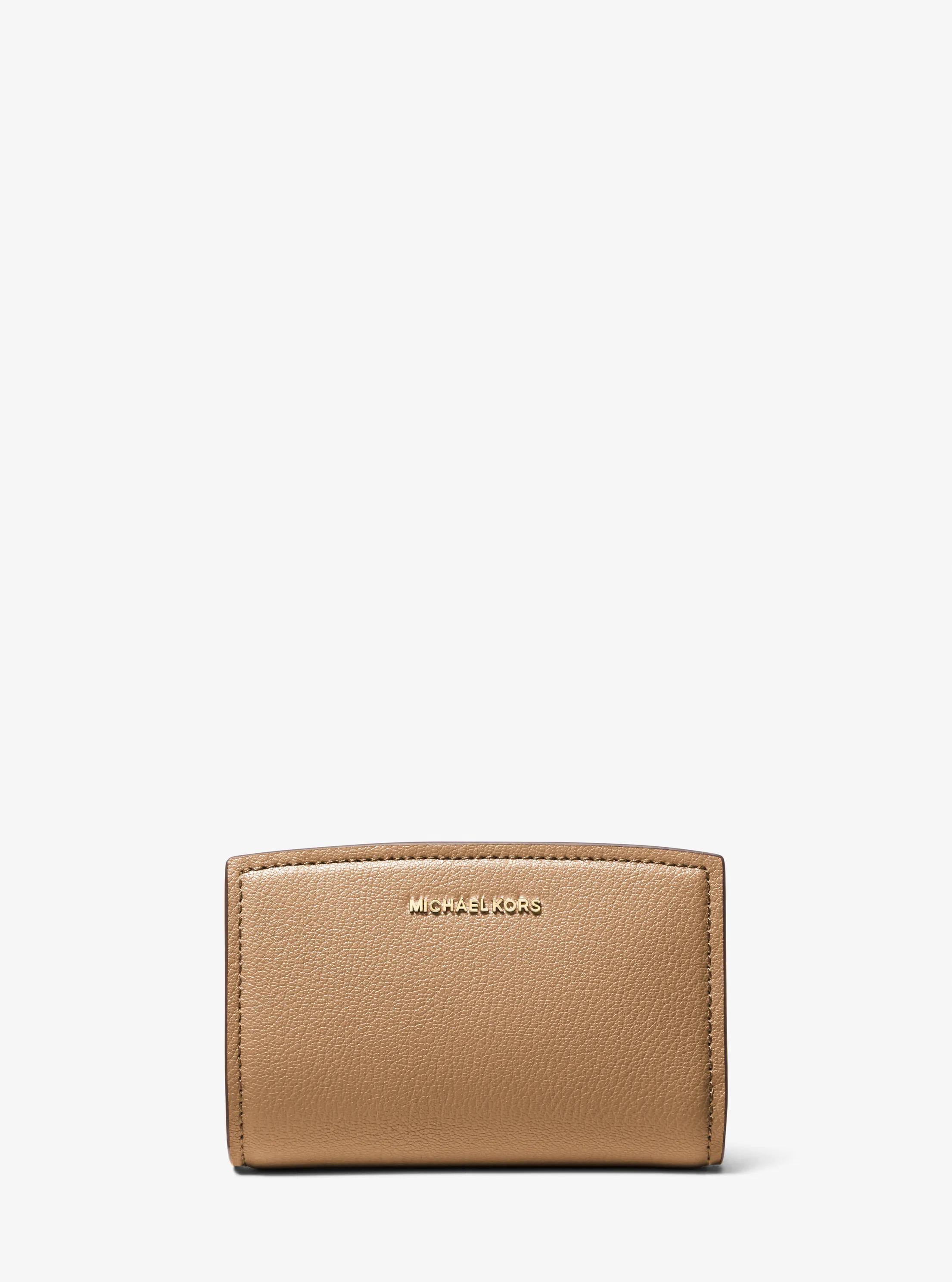 Bryant Medium Pebbled Leather Wallet in HUSK | Michael Kors