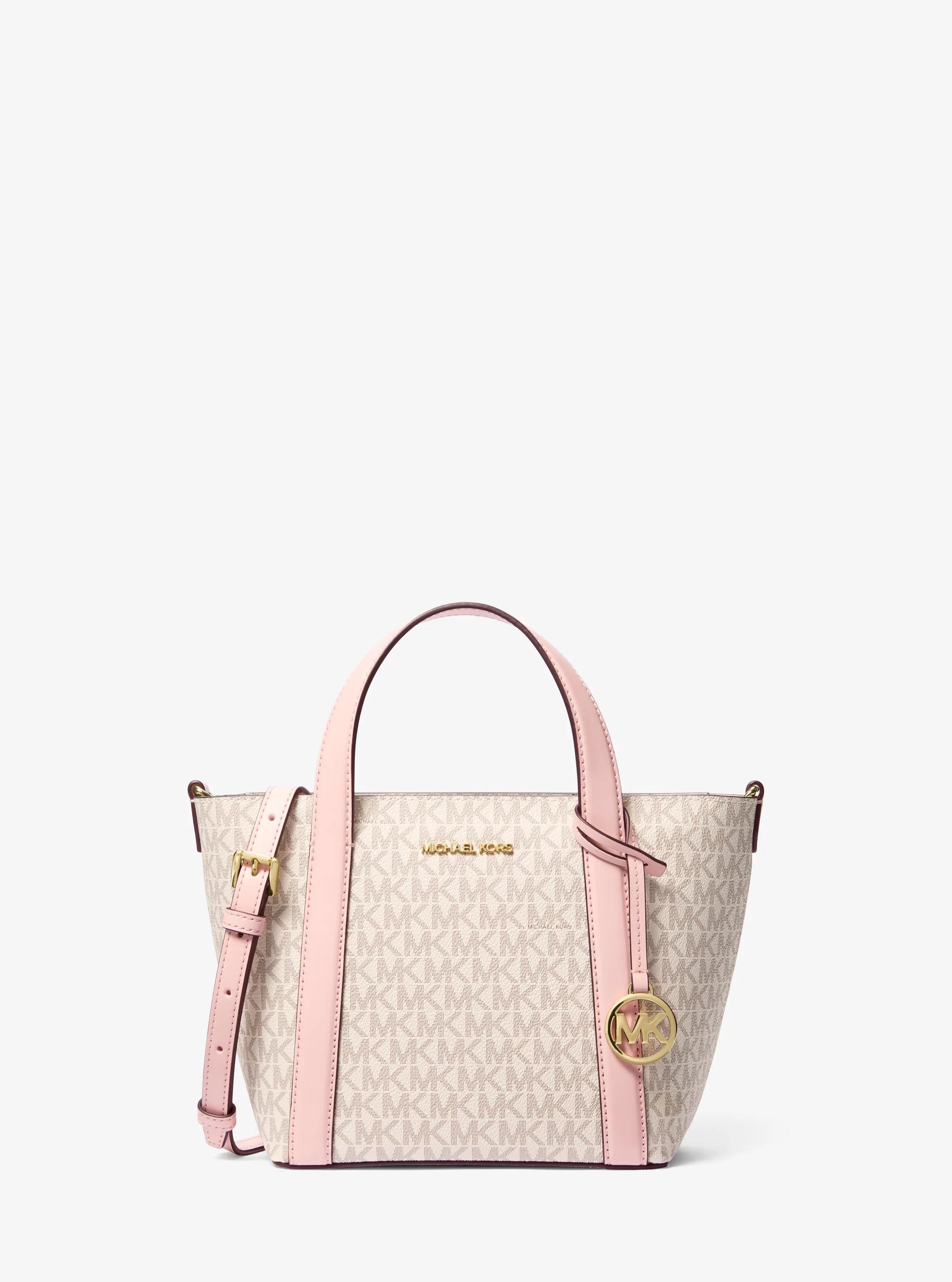 Pratt Small Signature Logo Tote Bag in PWD BLSH MLT | Michael Kors
