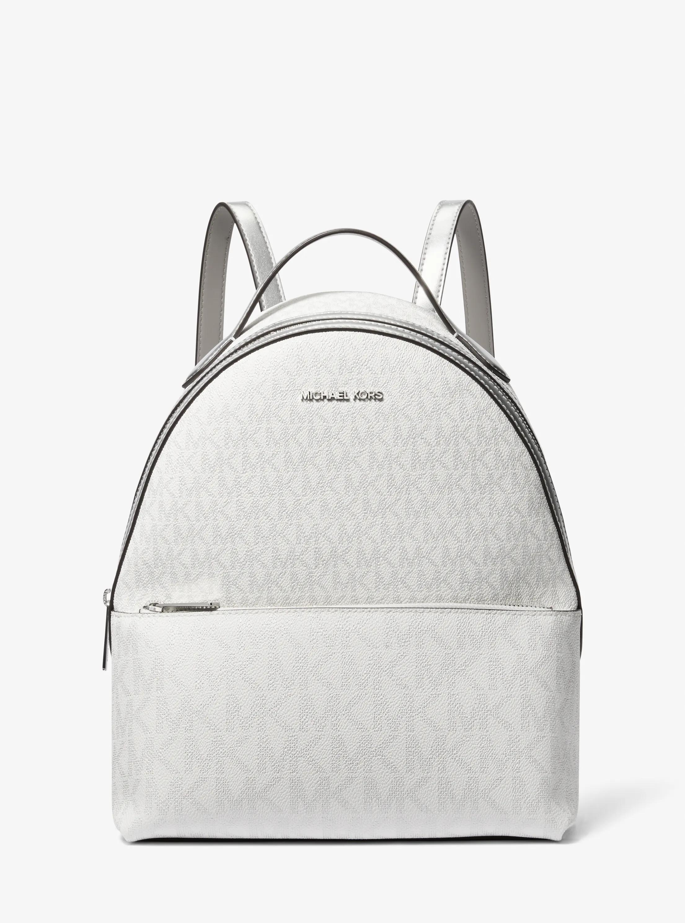 Mochila Sheila mediana con logotipo in PLATEADO | Michael Kors