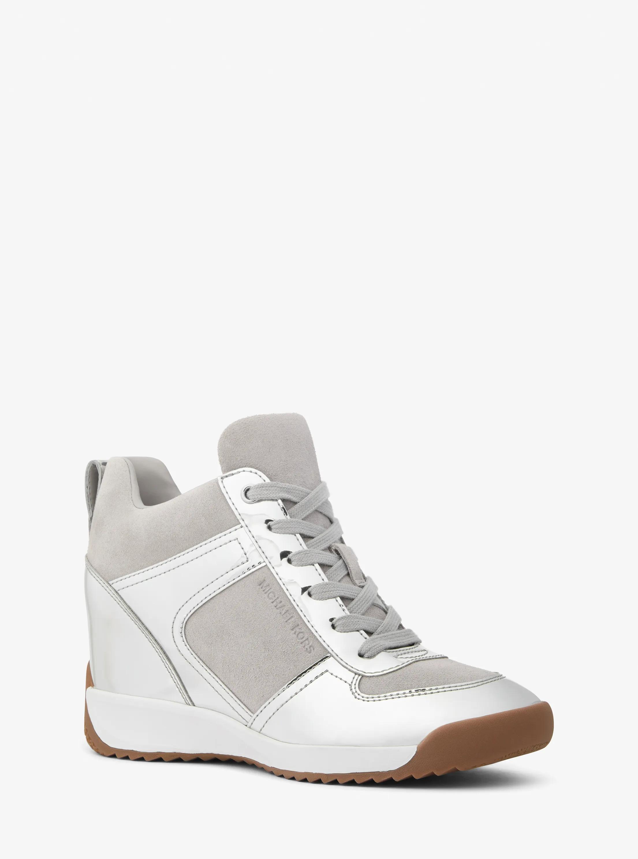 Nikko S2 Metallic Wedge Trainer in SILVER | Michael Kors