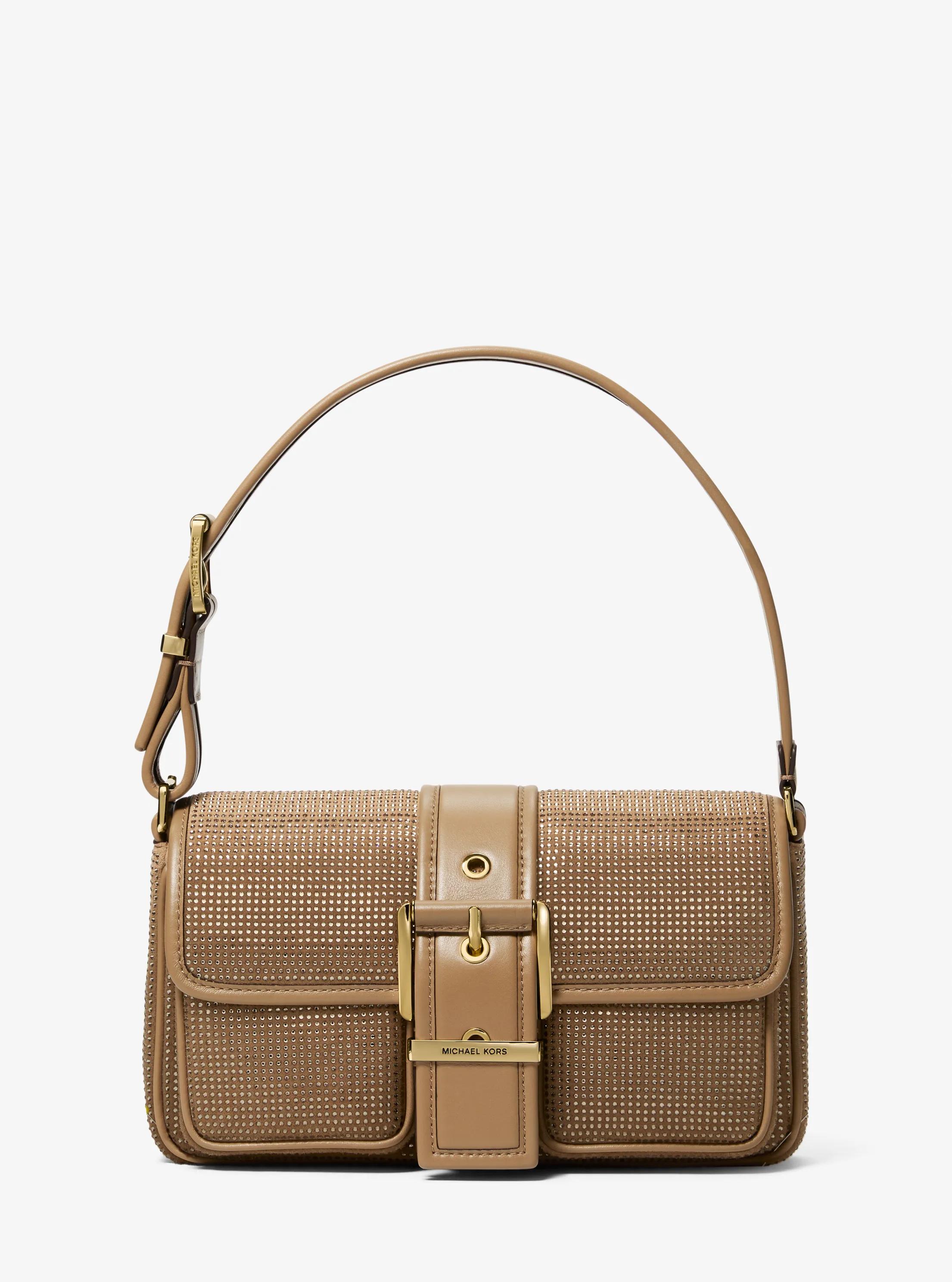 Colby Medium Embellished Suede Shoulder Bag
