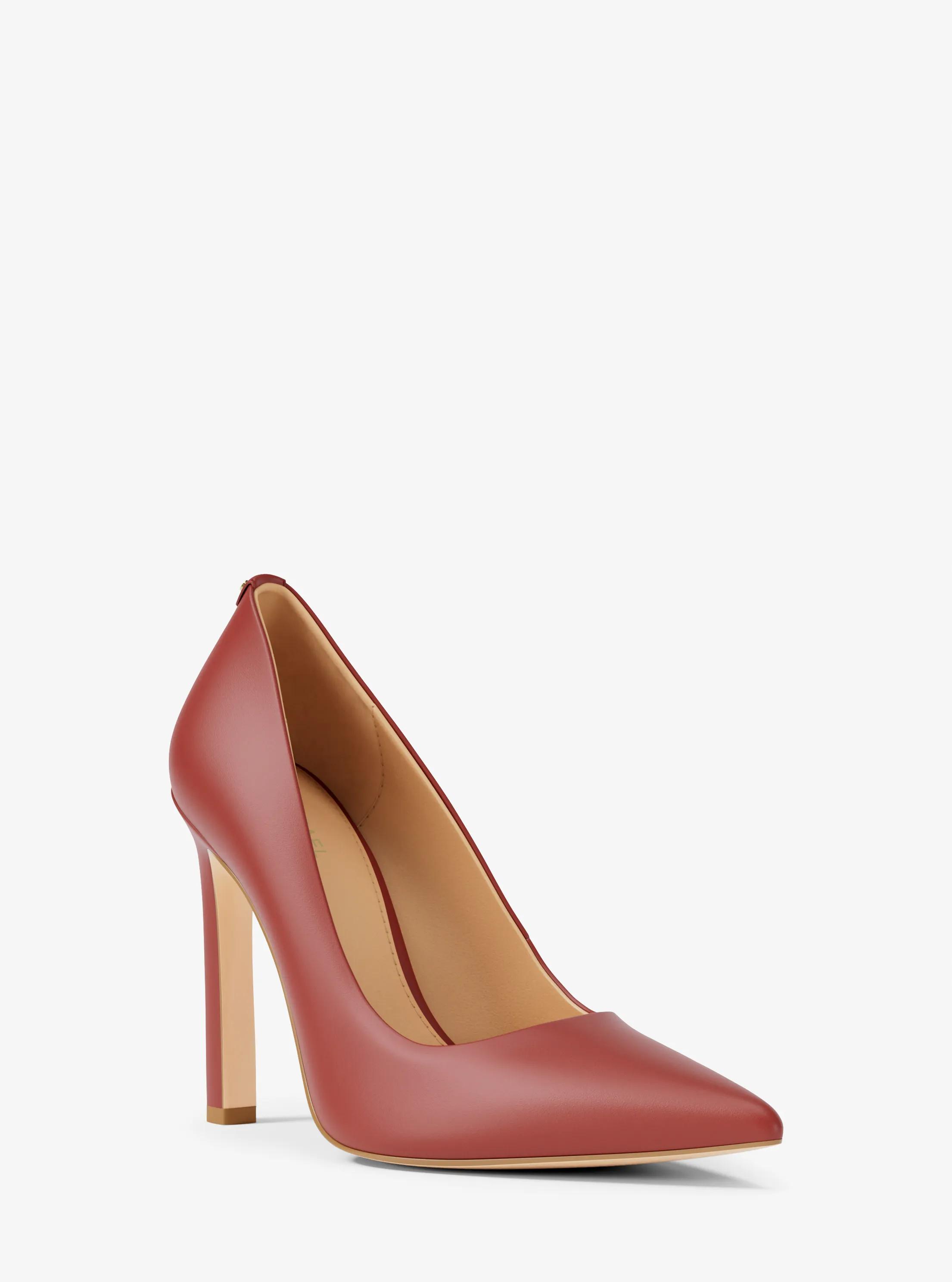 Amara Leather Pump in CRIMSON | Michael Kors