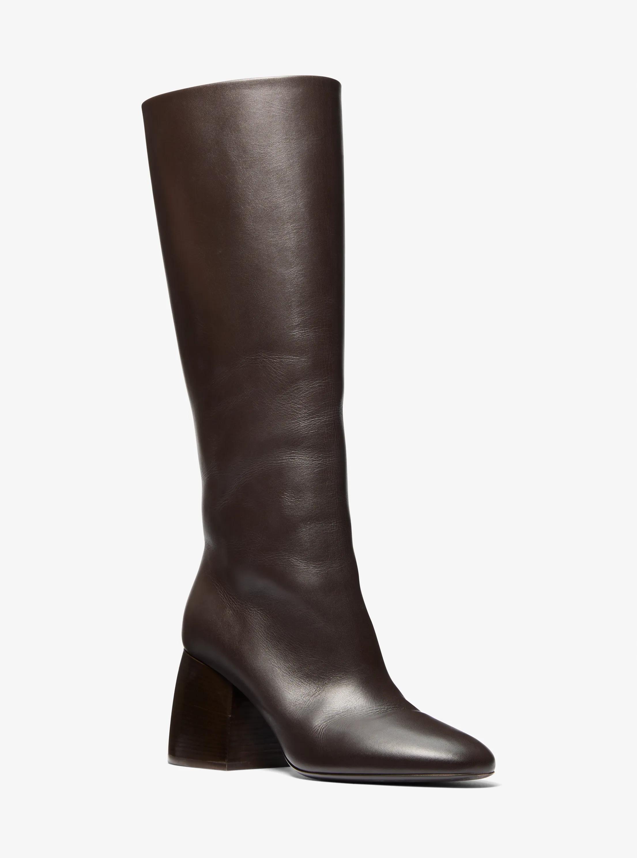 Bota de montar Kaitlin de piel in CHOCOLATE | Michael Kors