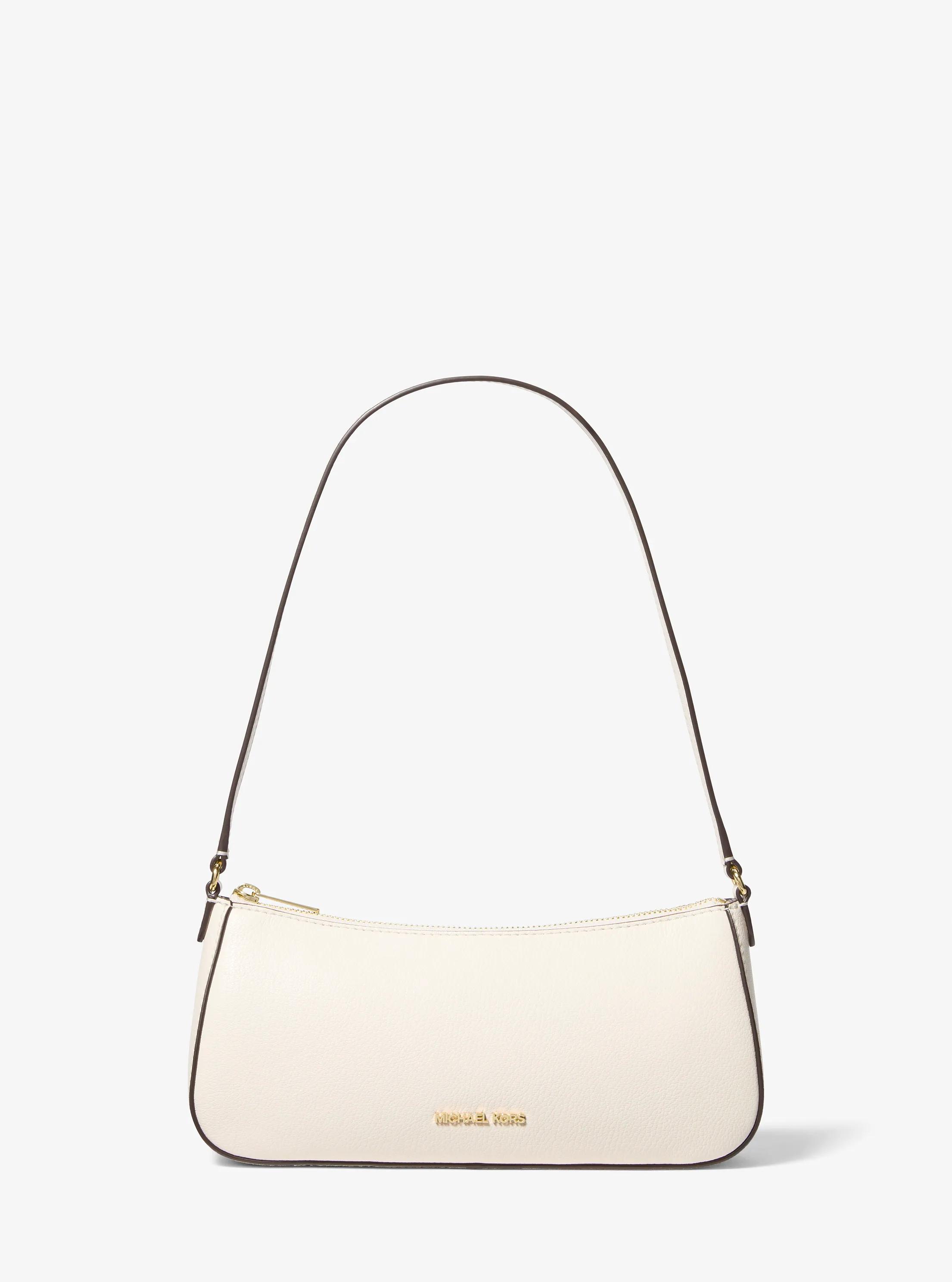 Sammy Small Leather Pochette in LT CREAM | Michael Kors