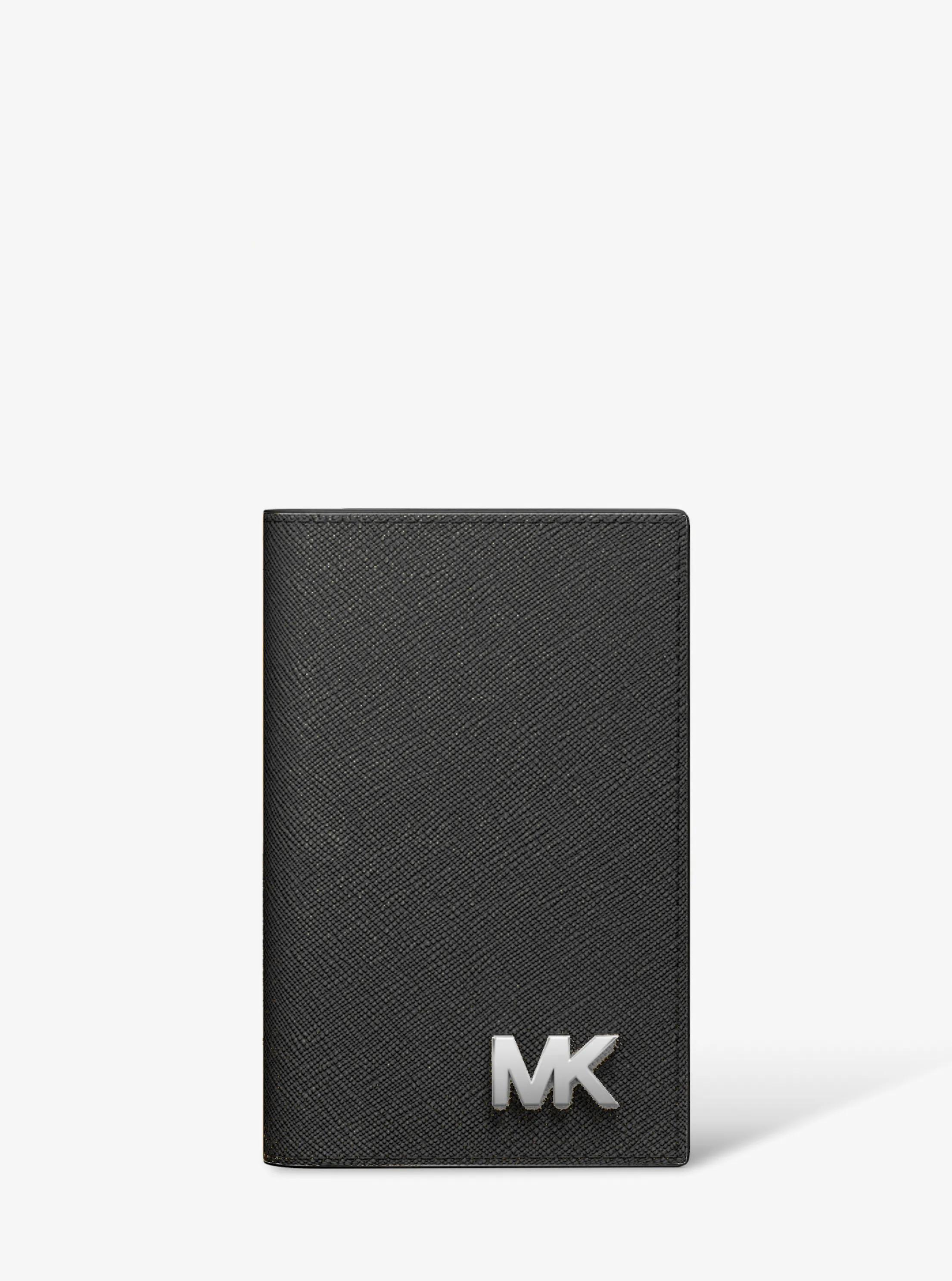Cooper Saffiano Leather Bi-Fold Wallet in BLACK | Michael Kors