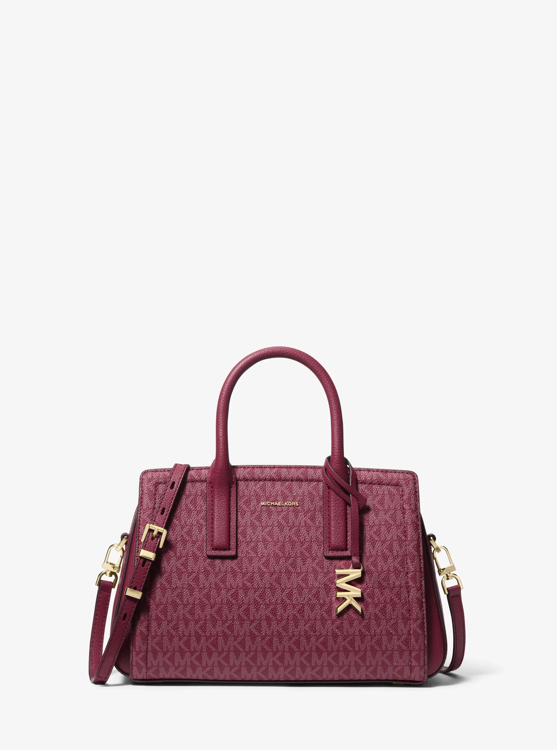 Bolso satchel Laila peque&ntilde;o con logotipo in MORA | Michael Kors