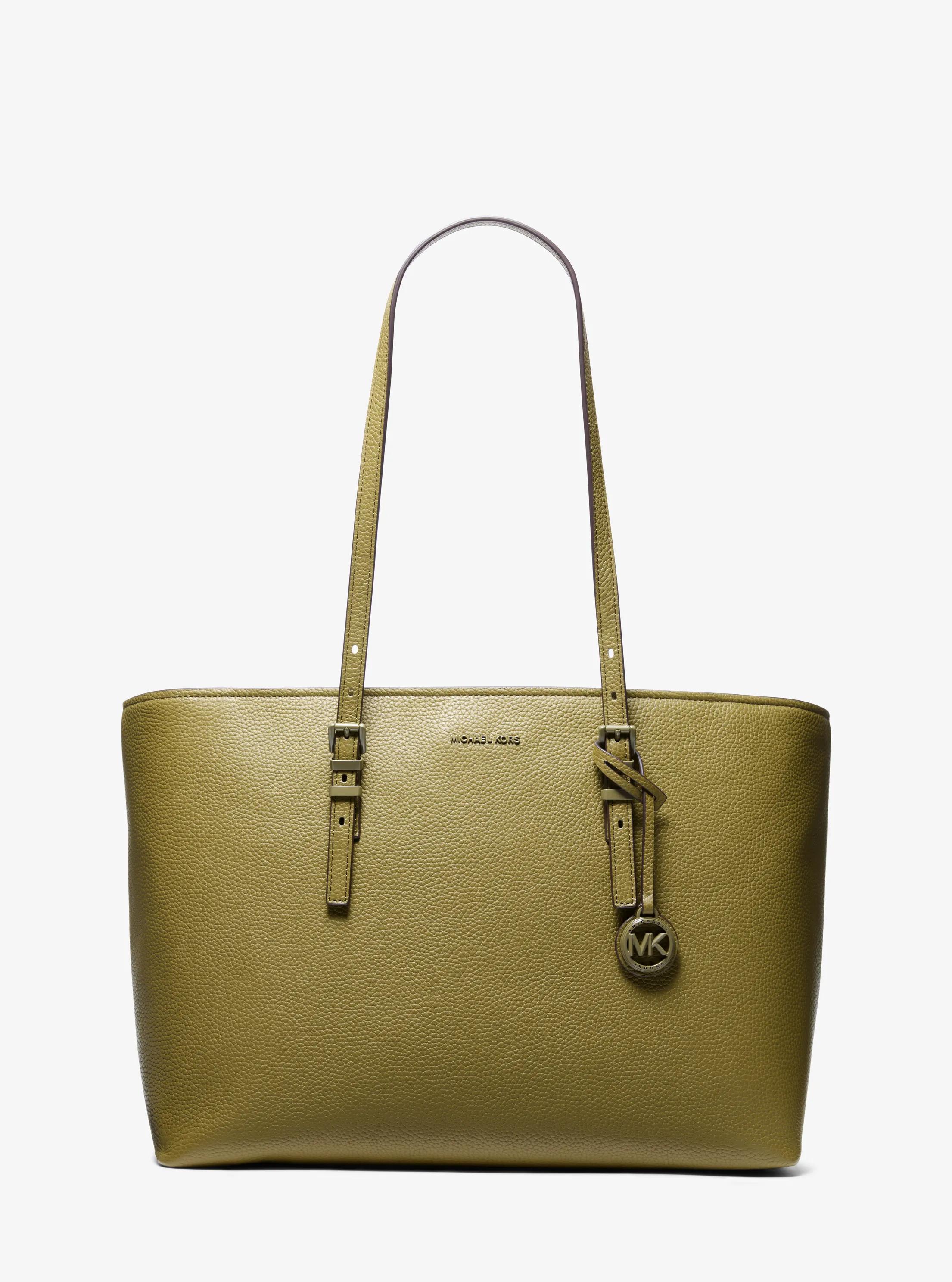 Bolso tote Quinn grande de piel granulada in PISTACHO | Michael Kors