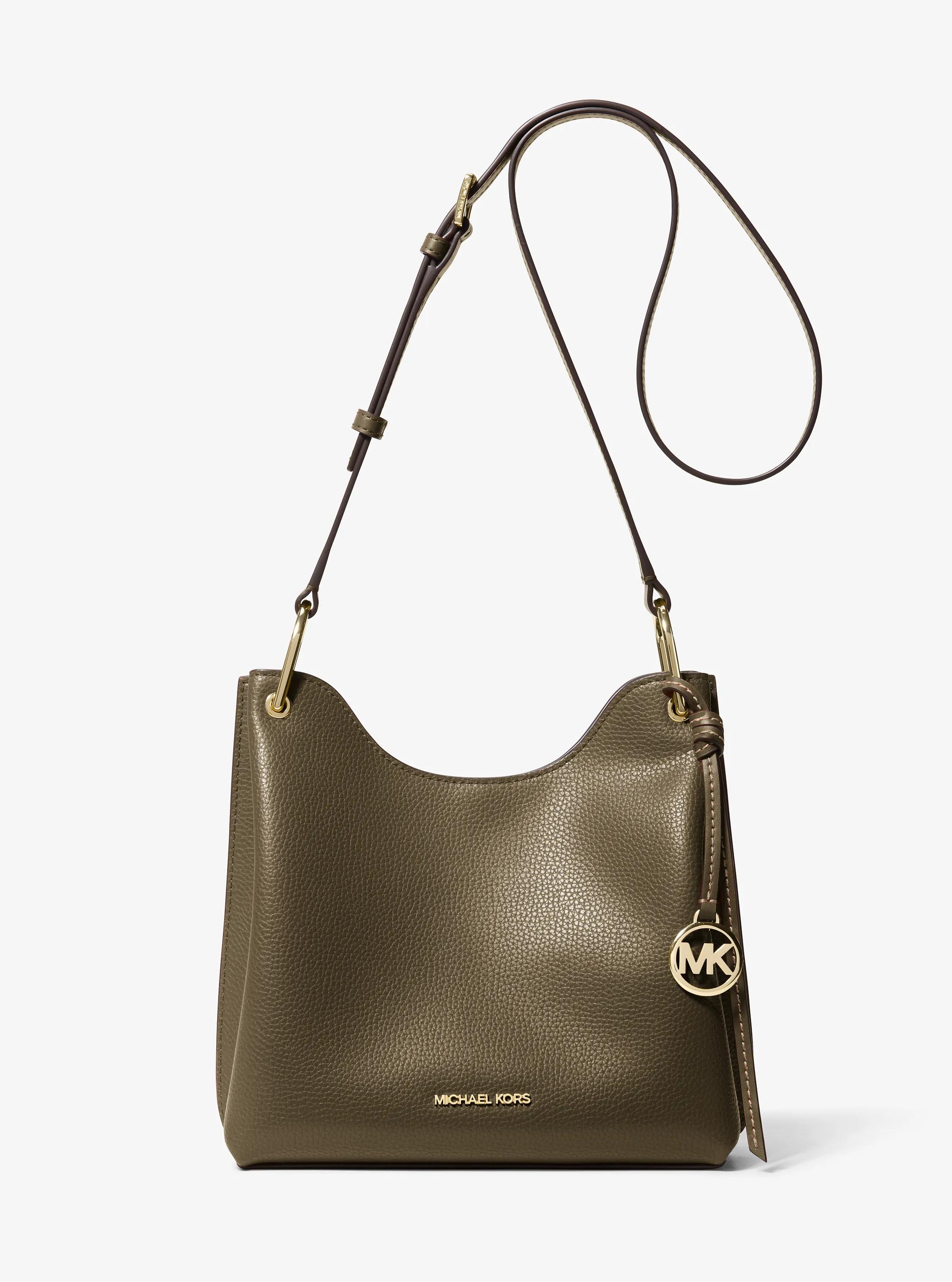 Grande besace Joan souple en cuir grain&eacute; in LODEN | Michael Kors