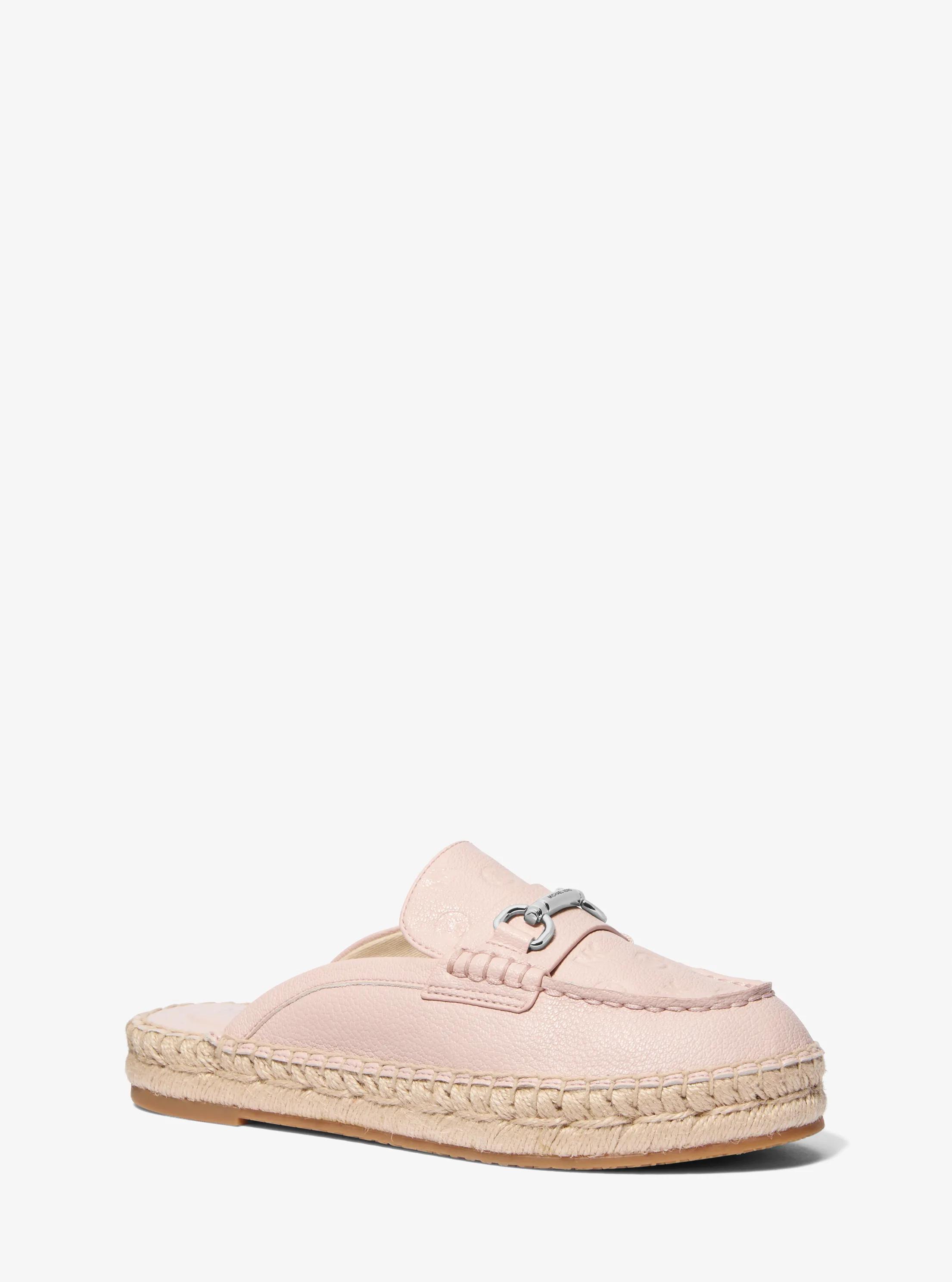 Carson Logo Debossed Espadrille Mule in POWDER BLUSH | Michael Kors