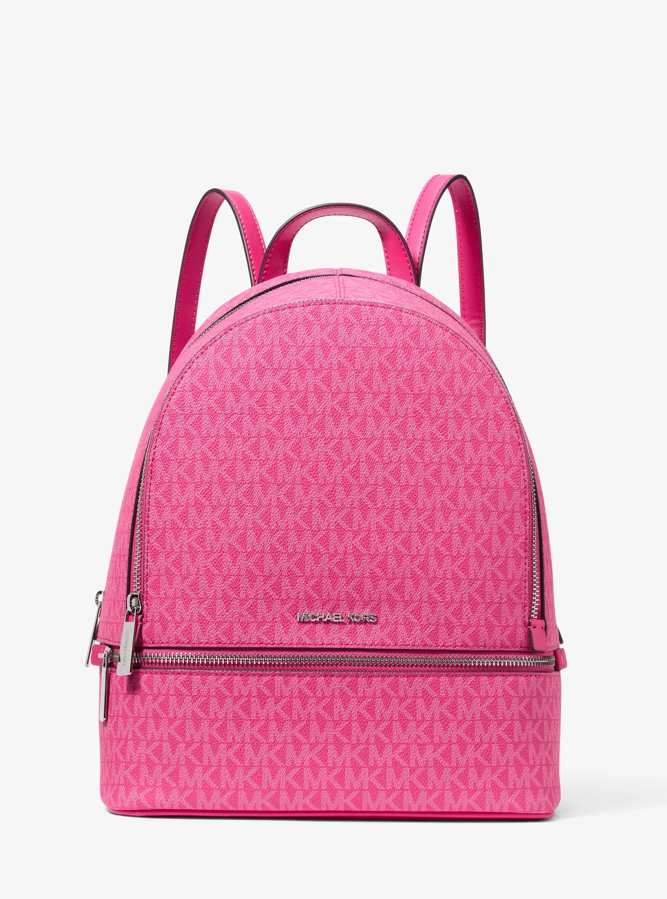 Sac &agrave; dos Rhea de taille moyenne &agrave; logo Signature in PITAYA | Michael Kors