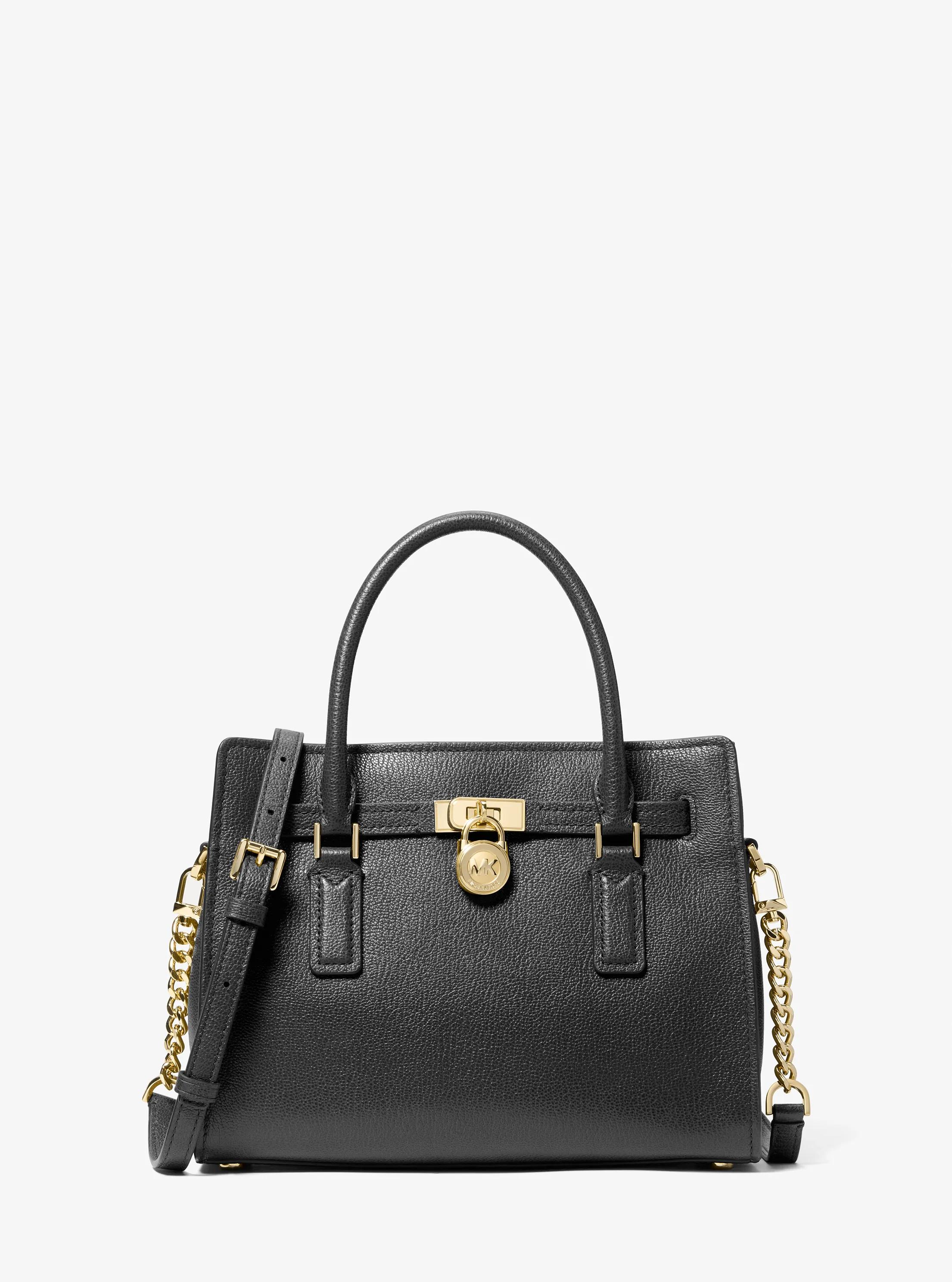 Umh&auml;ngetasche Hamilton Moderne Small aus Leder in SCHWARZ | Michael Kors