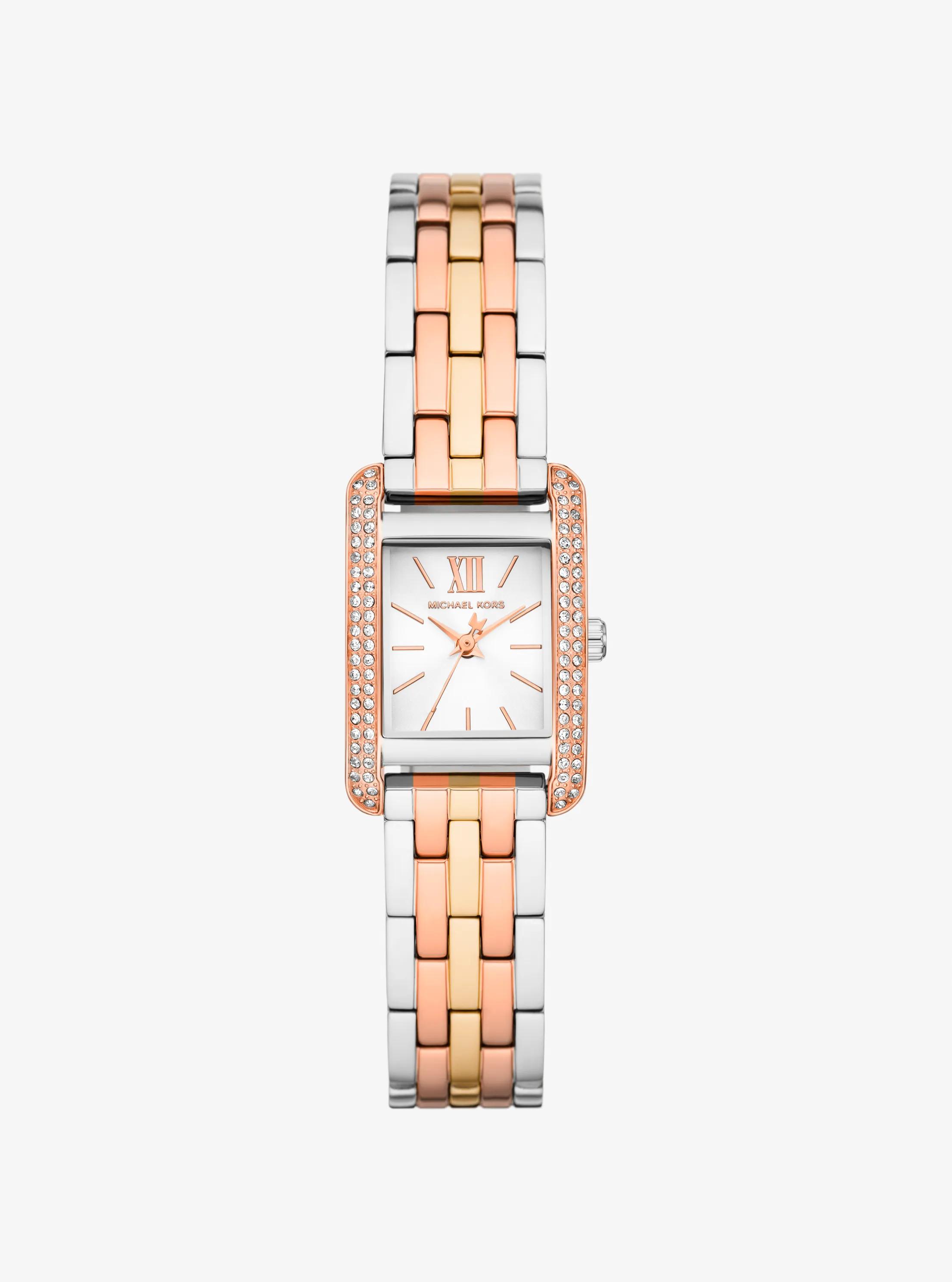 Mini Monroe Pav&eacute; Tri-Tone Watch in TRI TONE | Michael Kors