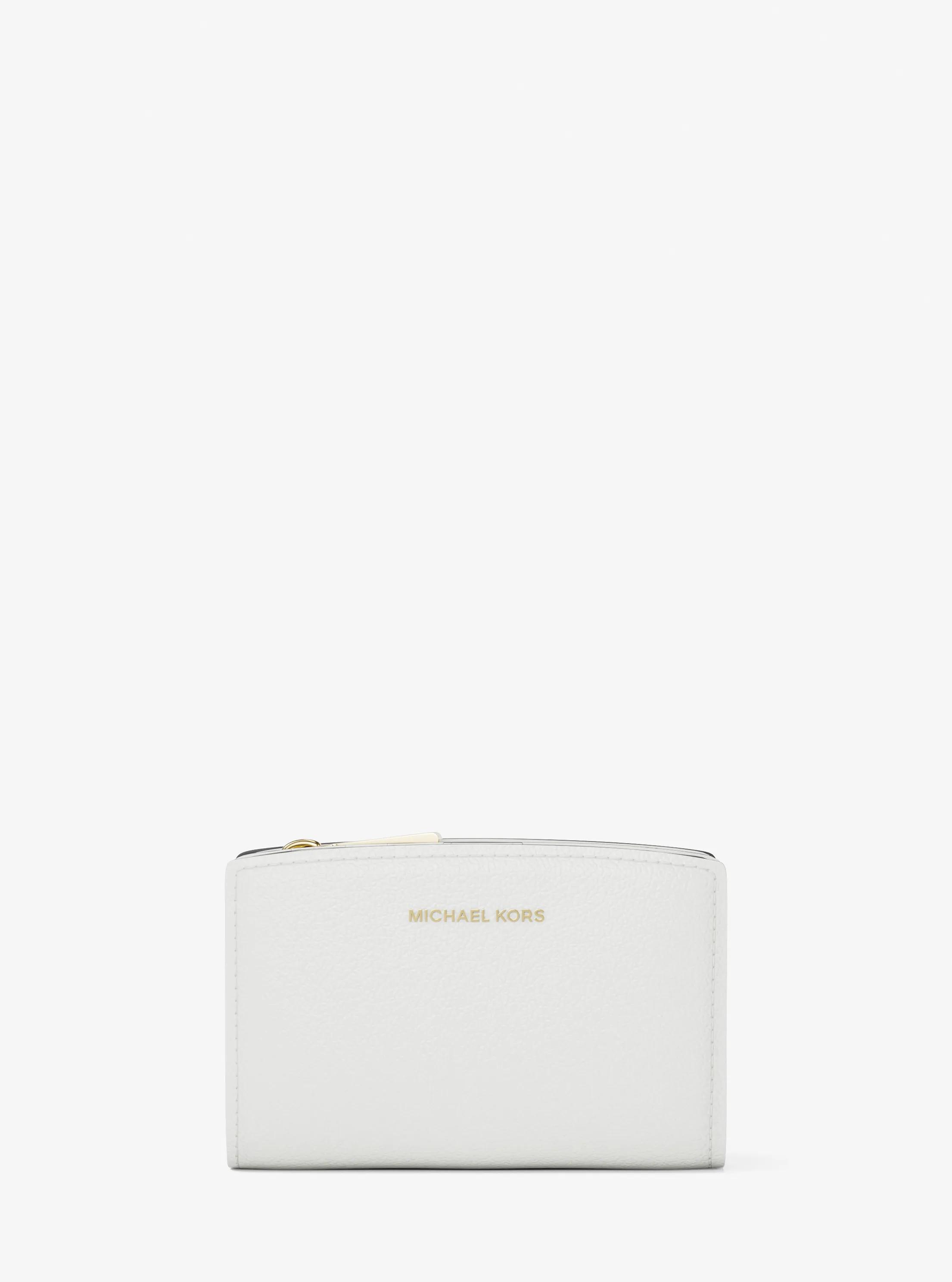 MK Portefeuille Bryant de taille moyenne en cuir grainé - Naturel - Michael Kors