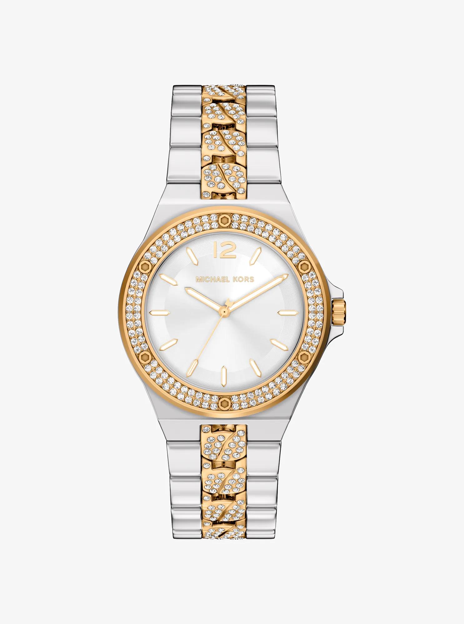 Lennox Pavé Two-Tone Watch
