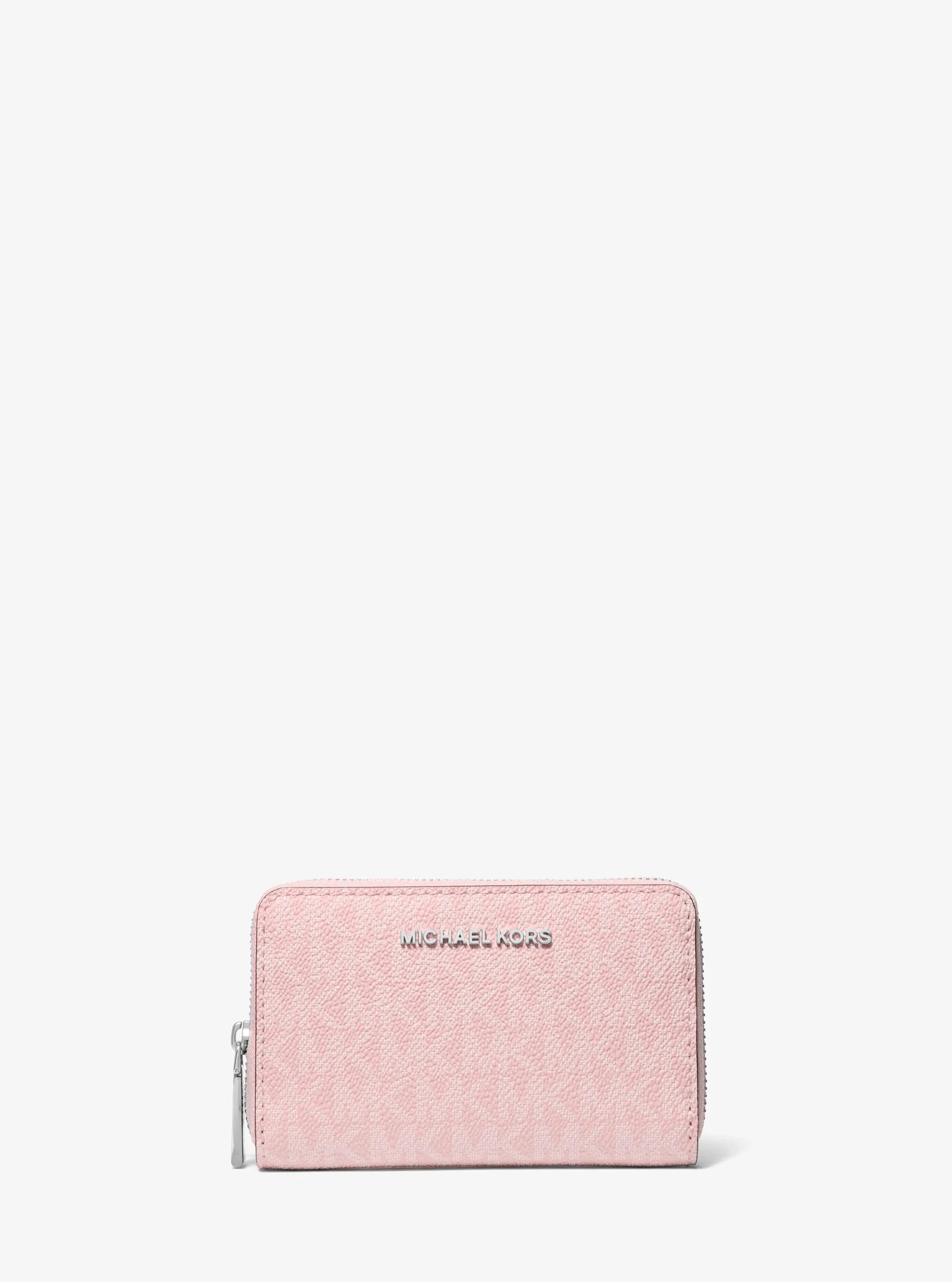 Jet Set Small Signature Logo Wallet in SMOKEY ROSE | Michael Kors