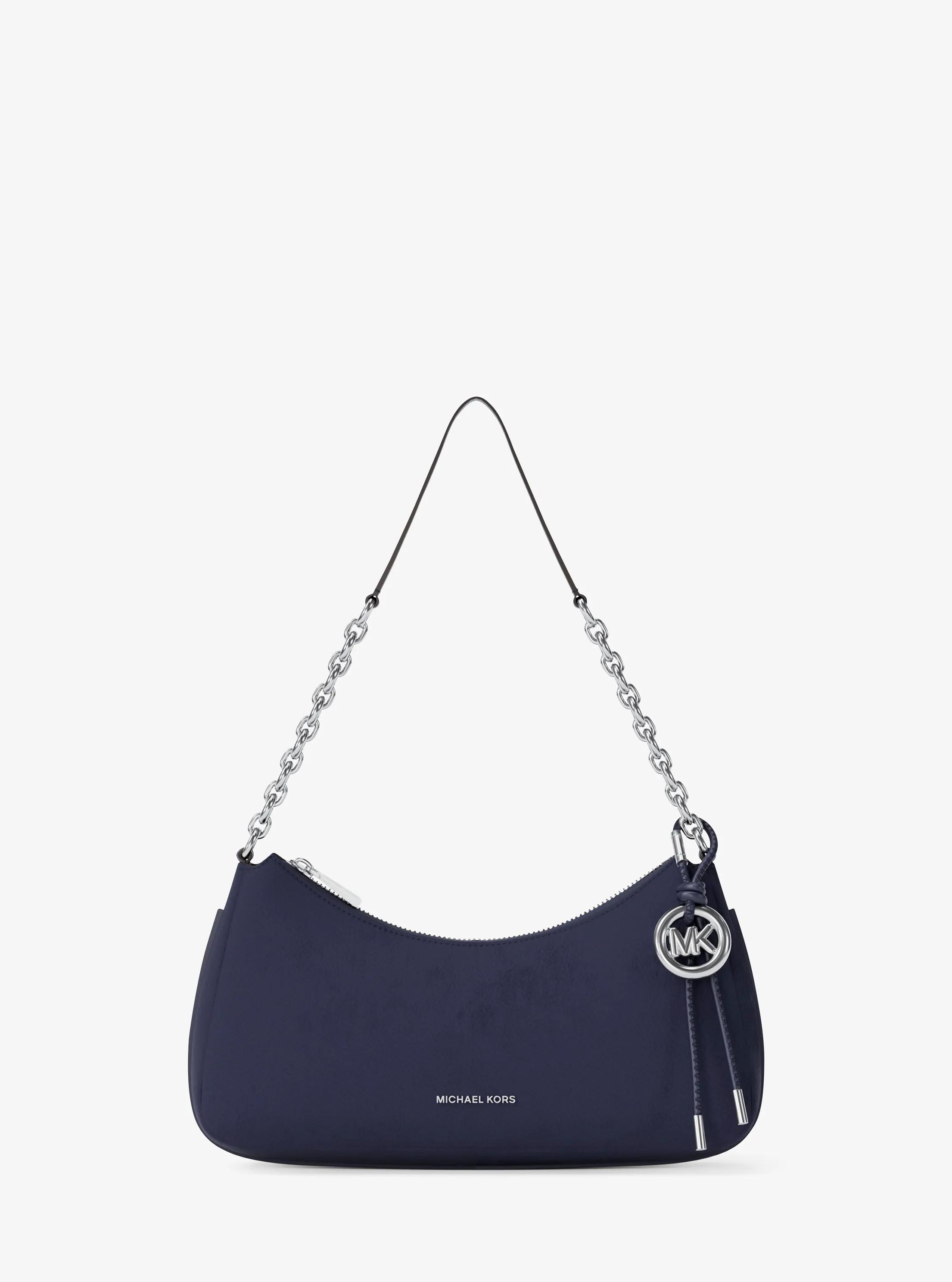 Nolita Medium Nubuck Chain Pochette in DRESS BLUES | Michael Kors