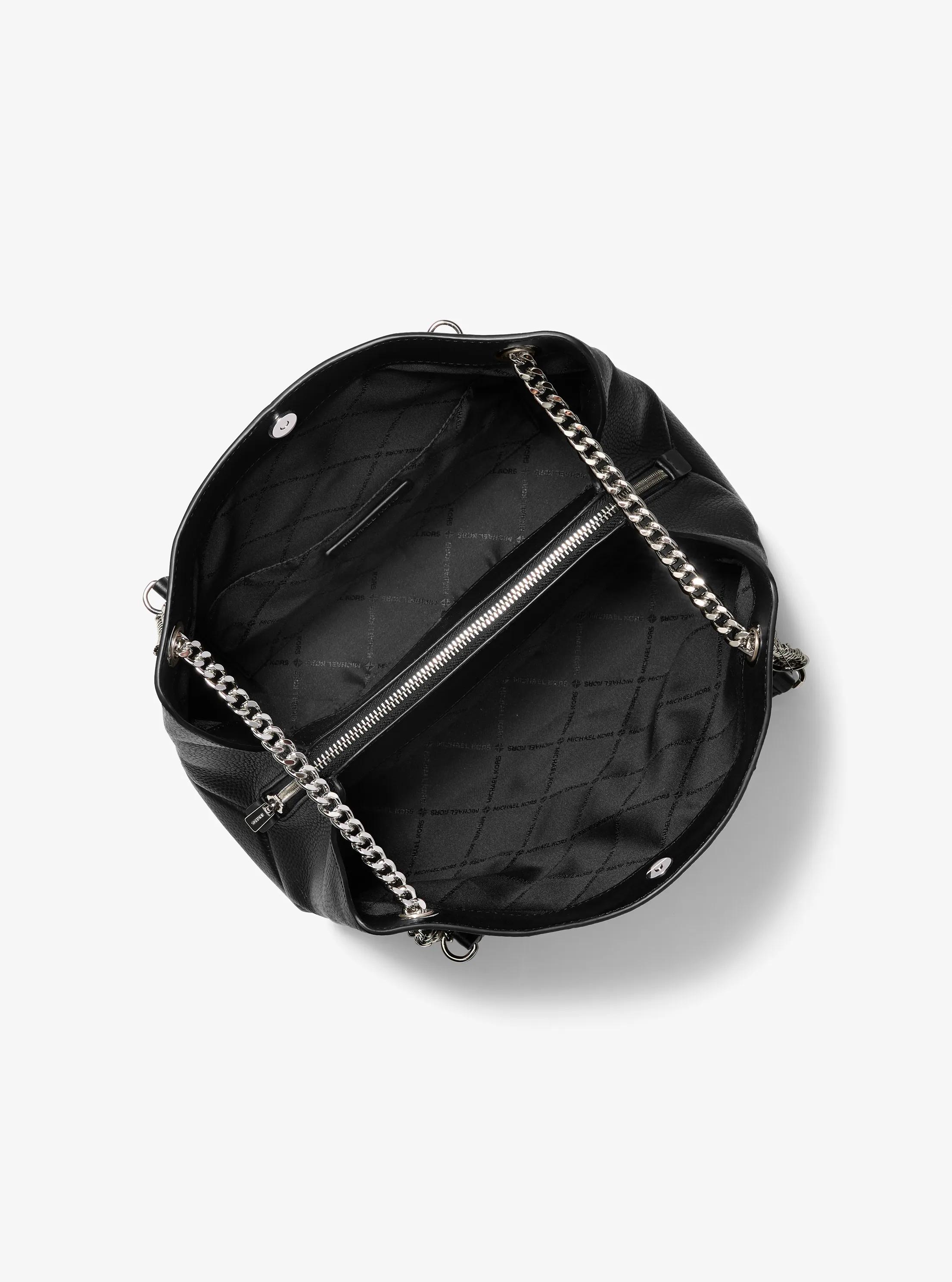 Christina Medium Pebbled Leather Messenger Bag