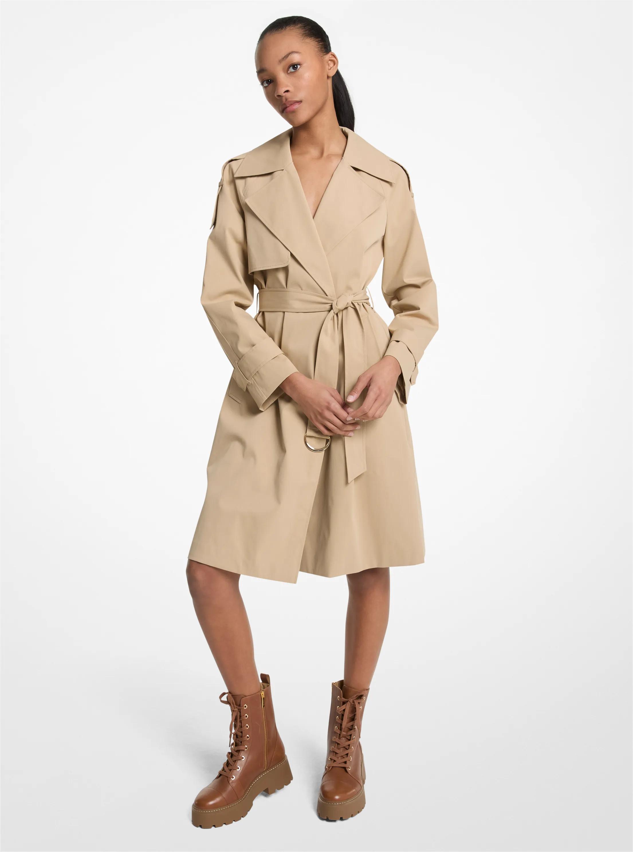Michael Kors Cotton Blend Belted Trench Coat | Arden Fair