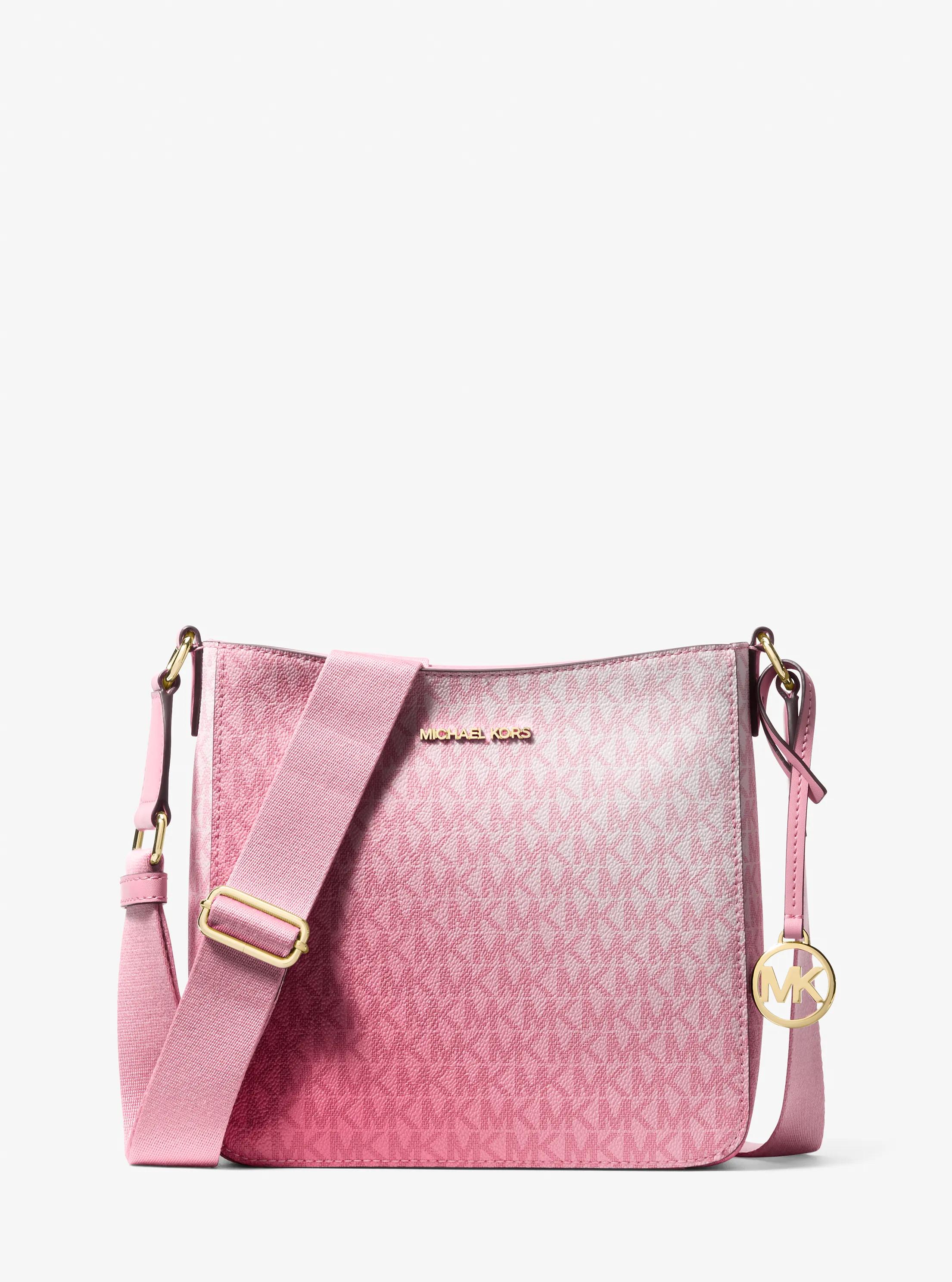 Jet Set Travel Ombré Signature Logo Crossbody Bag in CARNATION