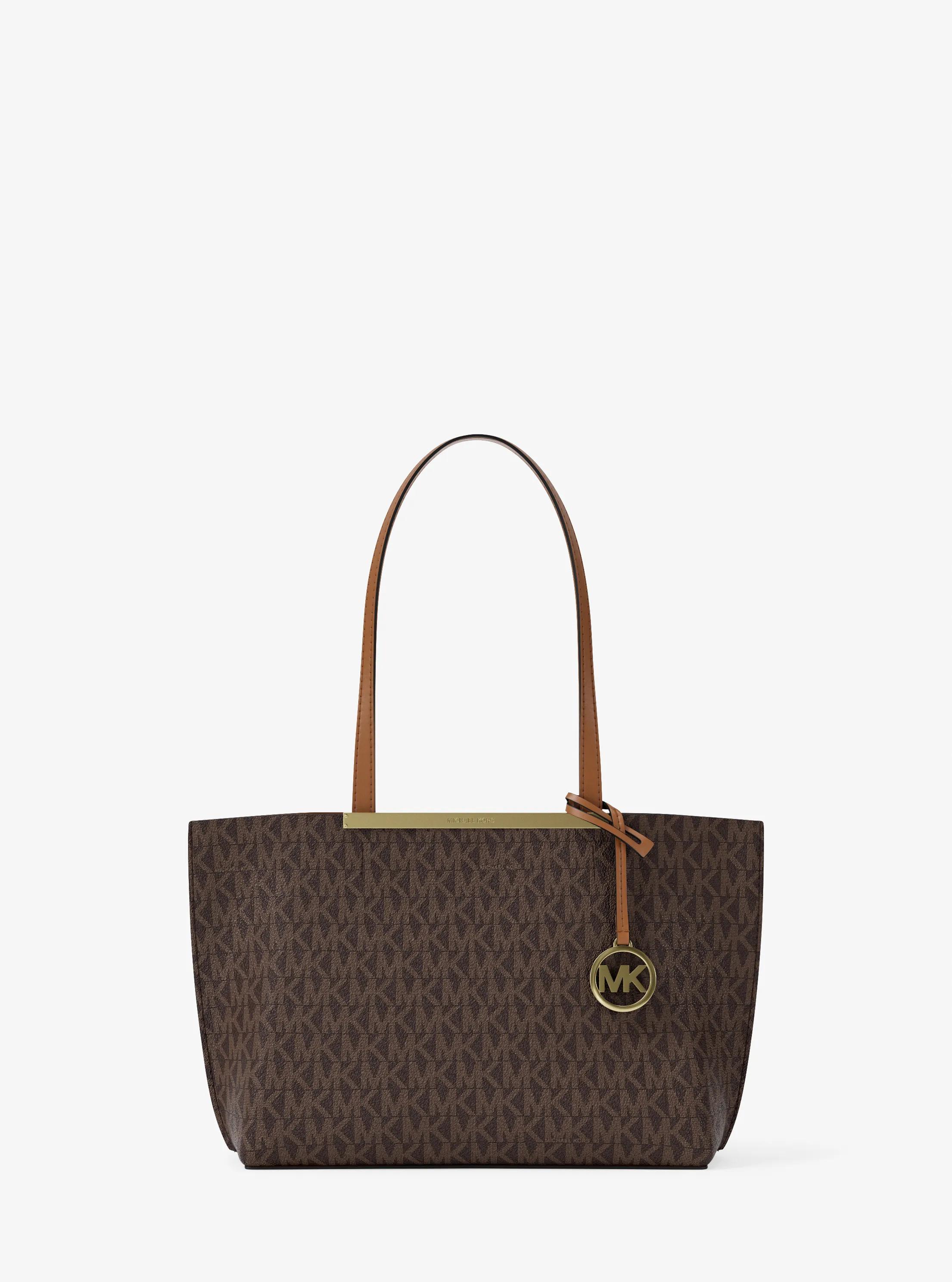 Bolso tote Evelyn peque&ntilde;o con logotipo exclusivo in MARR&Oacute;N/BELLOTA | Michael Kors