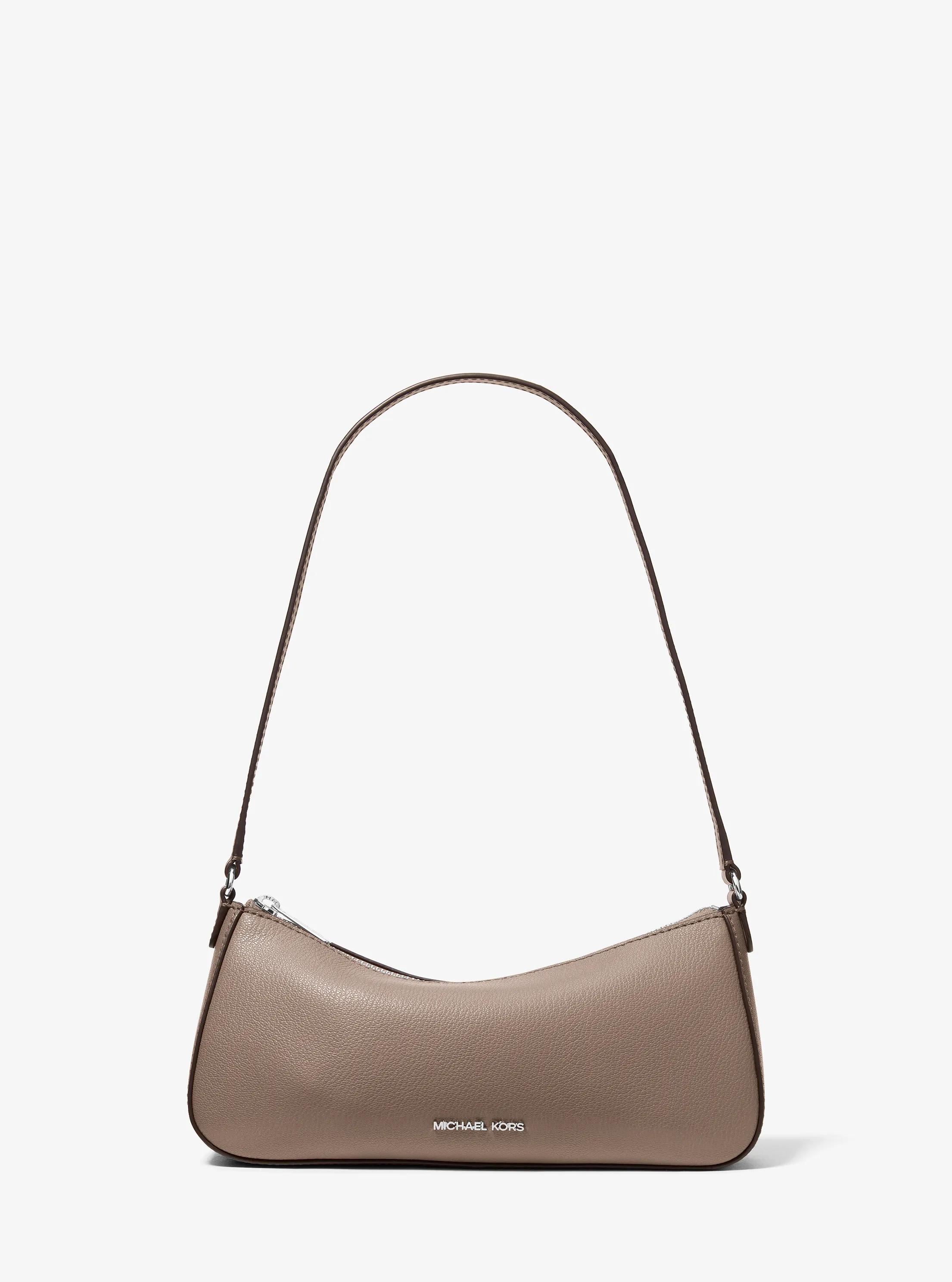 Sammy Small Leather Pochette in MUSHROOM | Michael Kors
