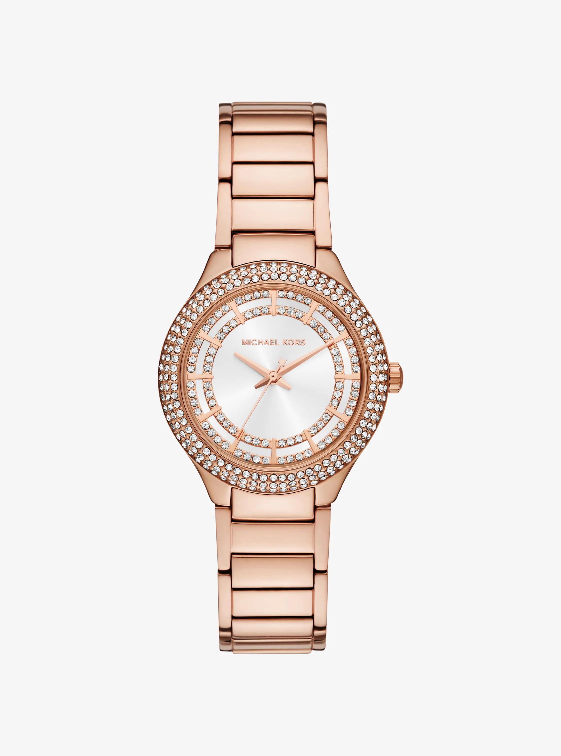 Mini Sylvia Pav&eacute; Rose Gold-Tone Watch