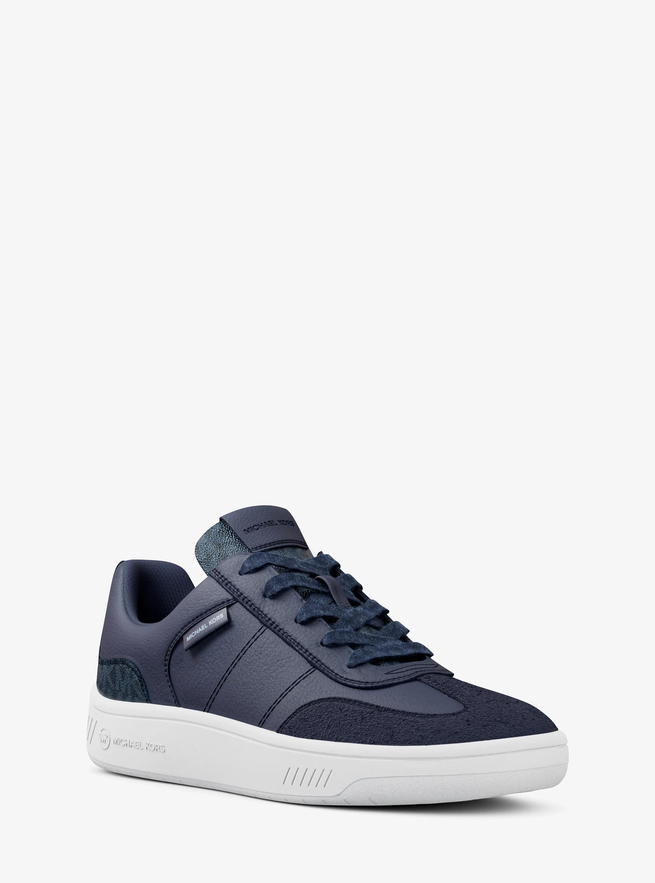 Kai Mixed-Media Sneaker in NAVY | Michael Kors