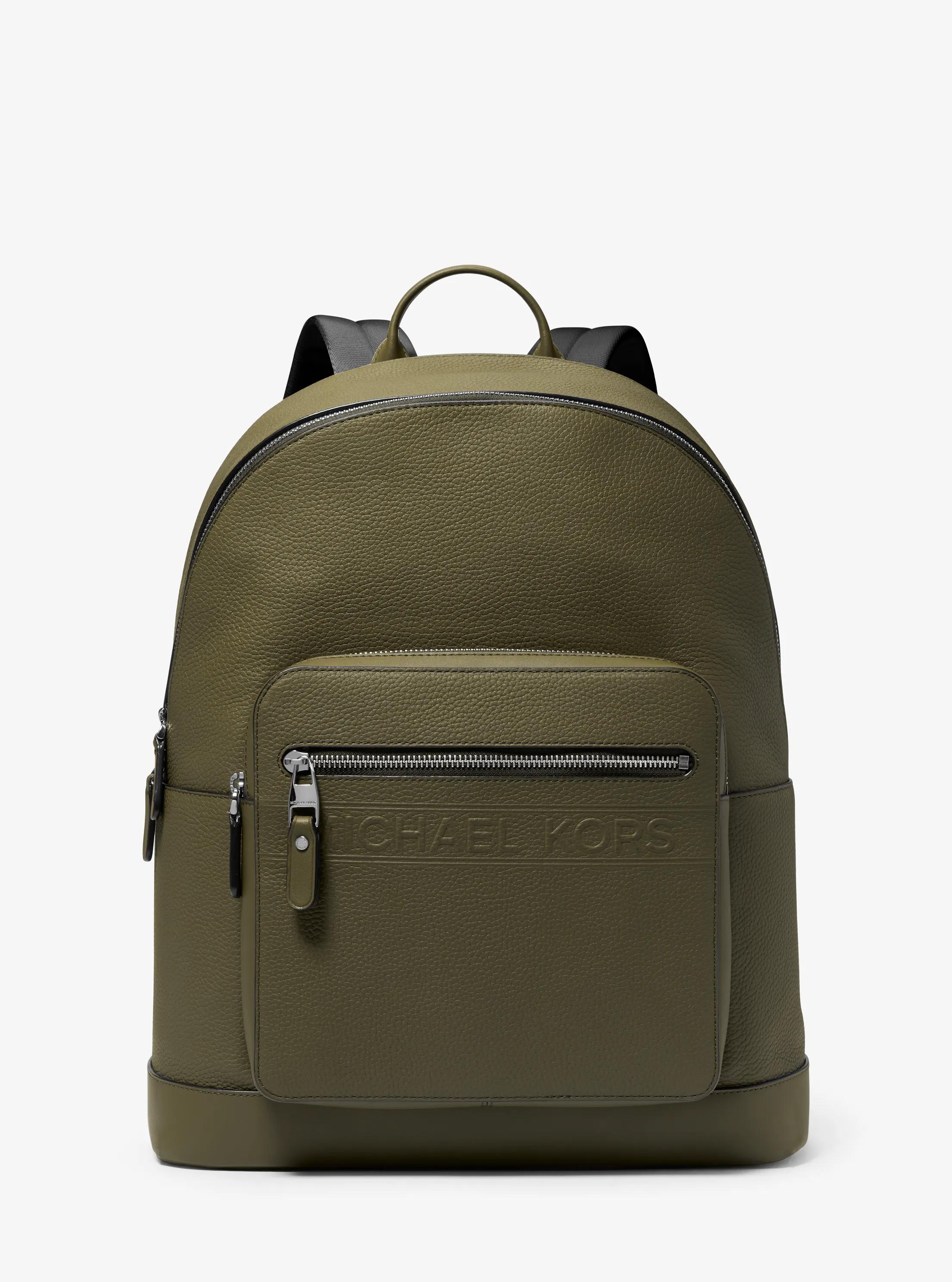 Hudson Leather Commuter Backpack in OLIVE | Michael Kors
