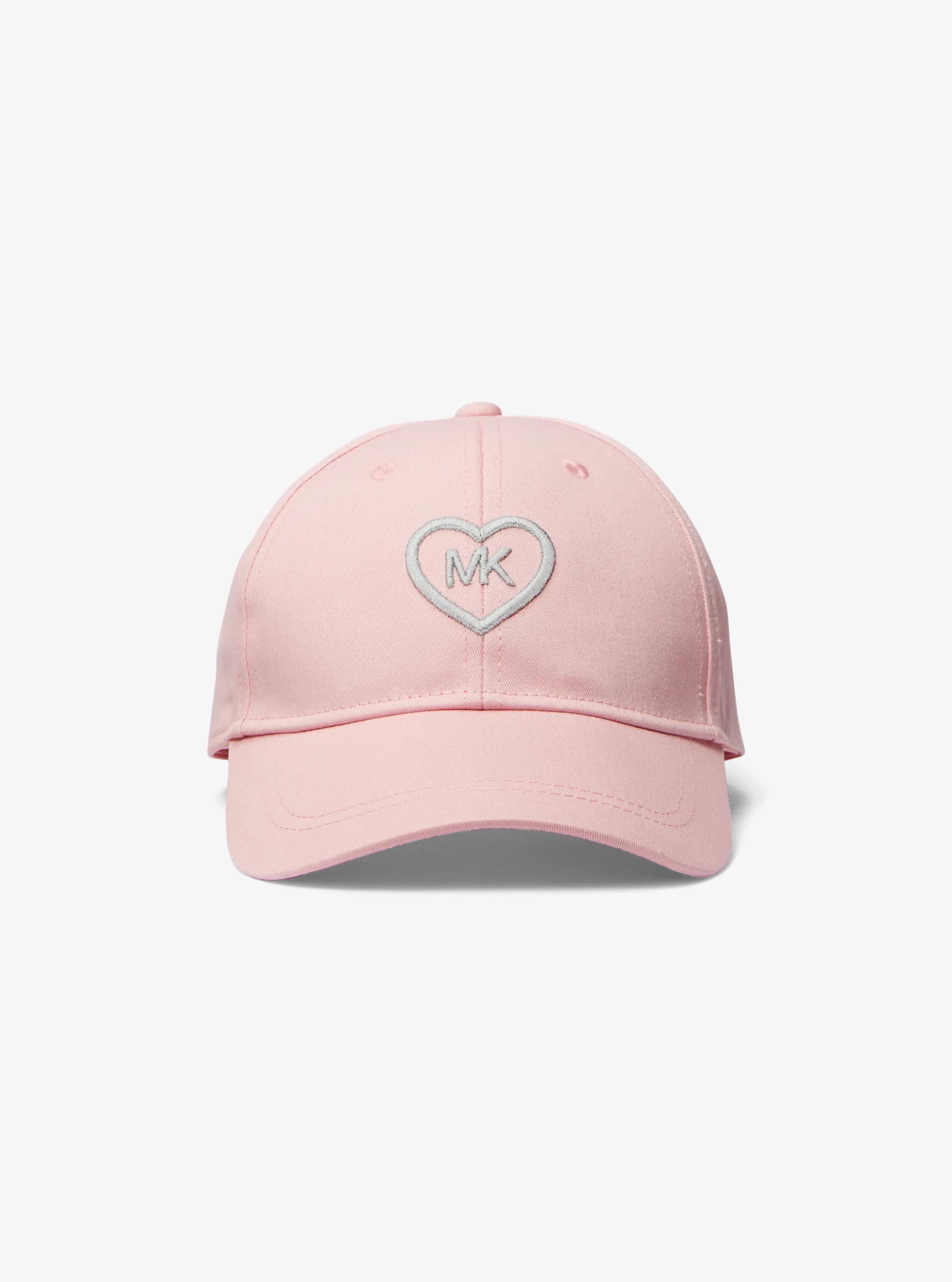 Embroidered Cotton Baseball Hat in PINK | Michael Kors