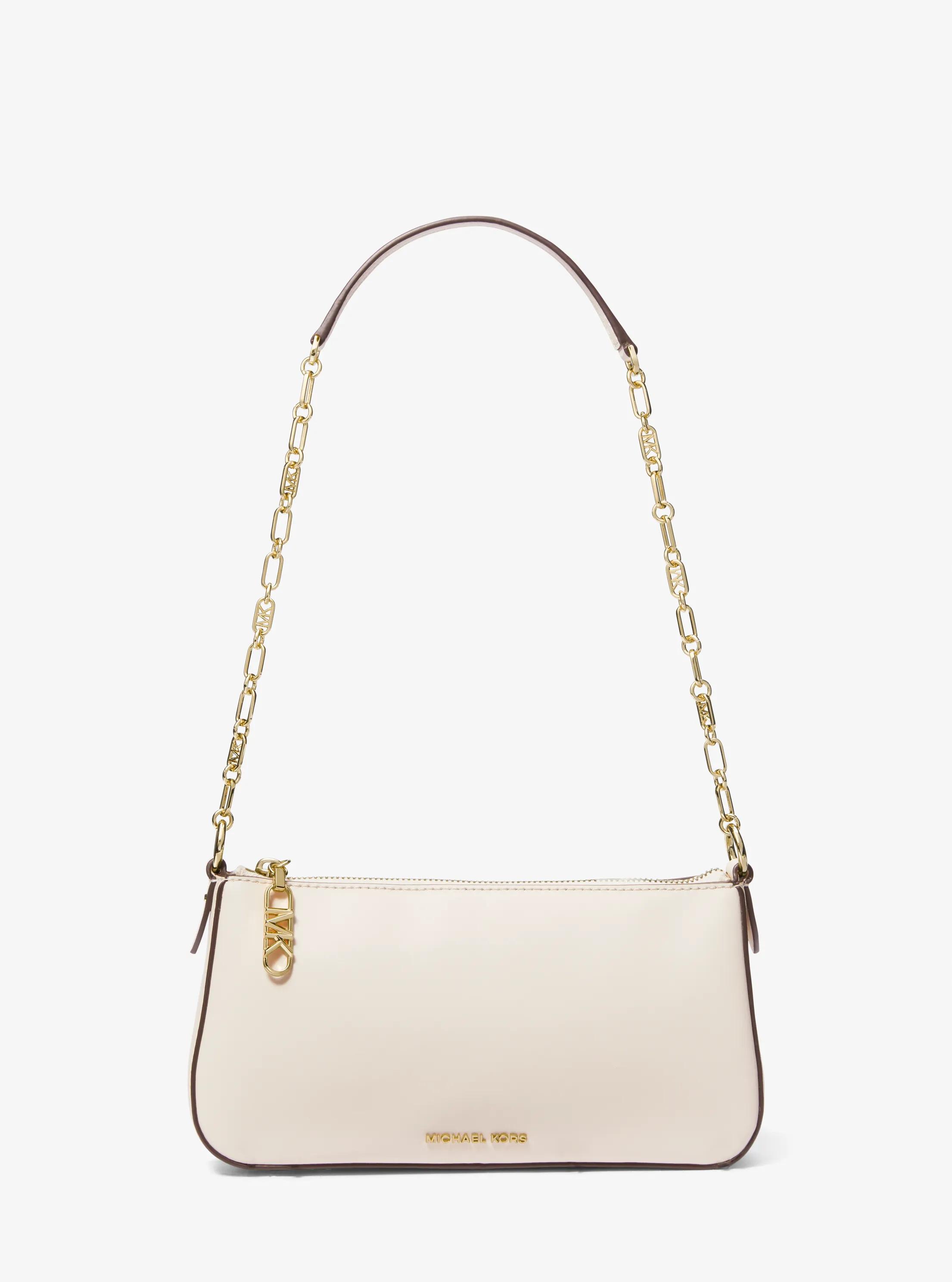 Empire Medium Leather Chain-Link Pochette