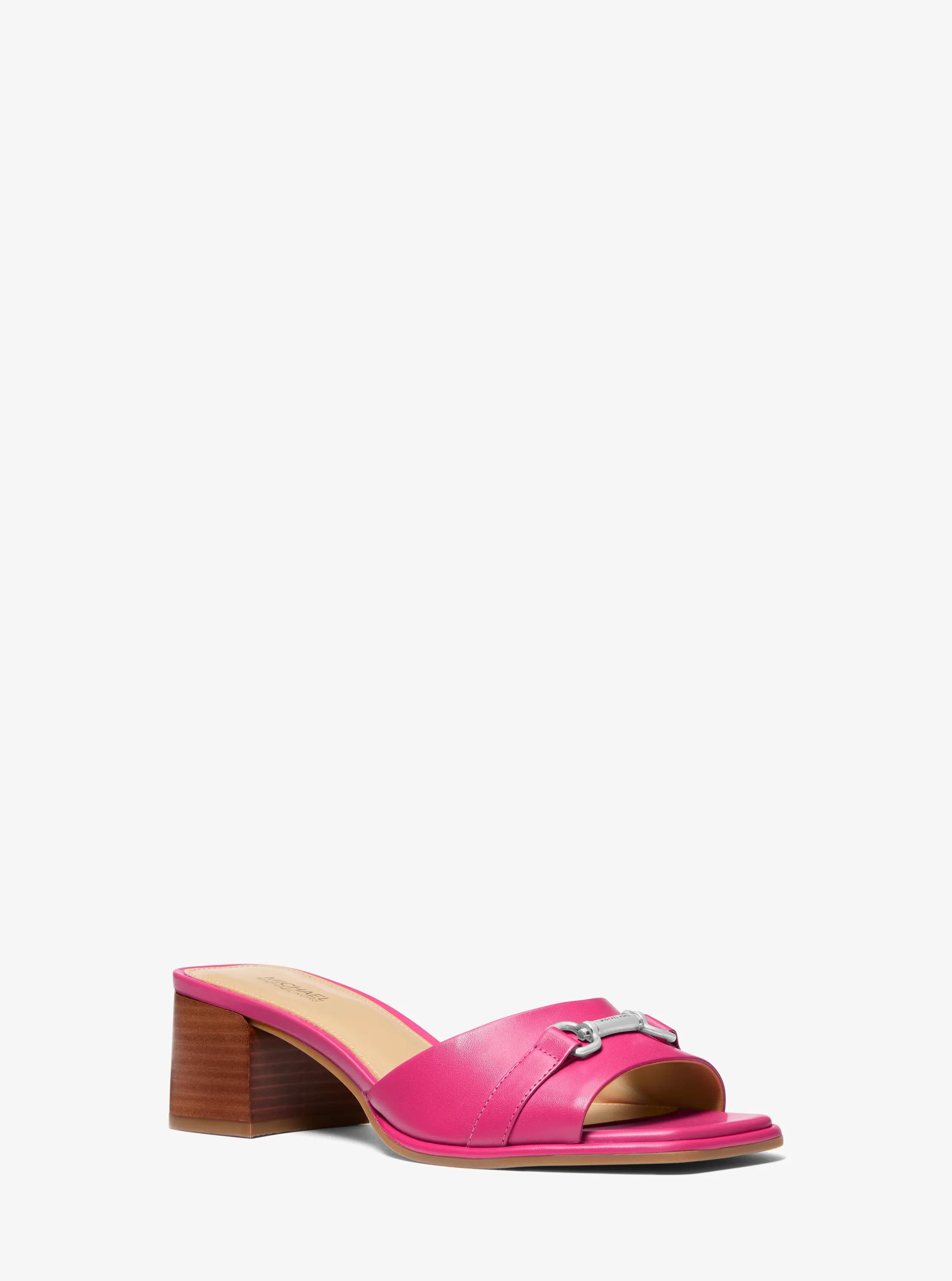 Carson Leather Mule in DRAGONFRUIT | Michael Kors