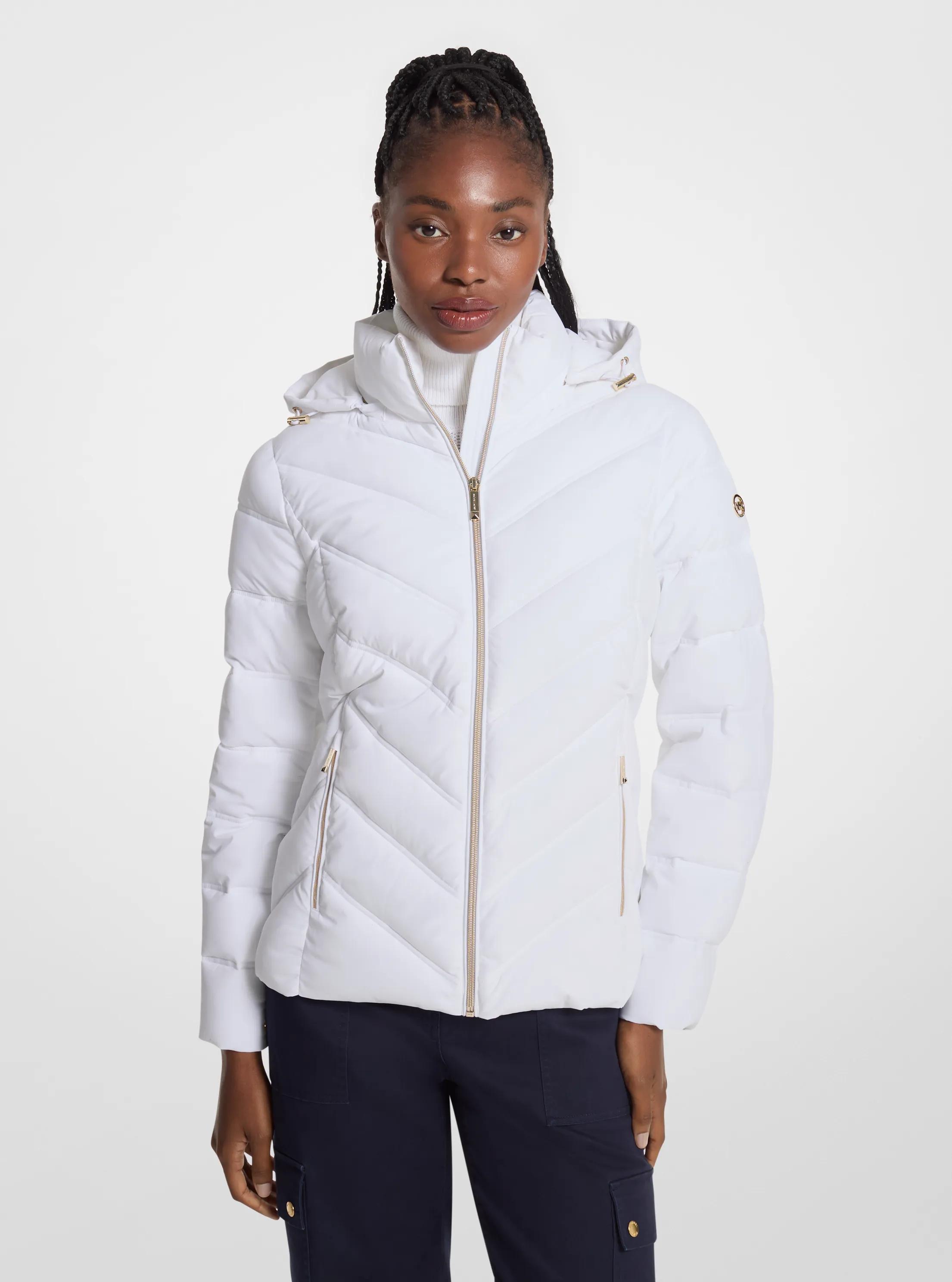 Packable Quilted Puffer Jacket in WHITE | Michael Kors