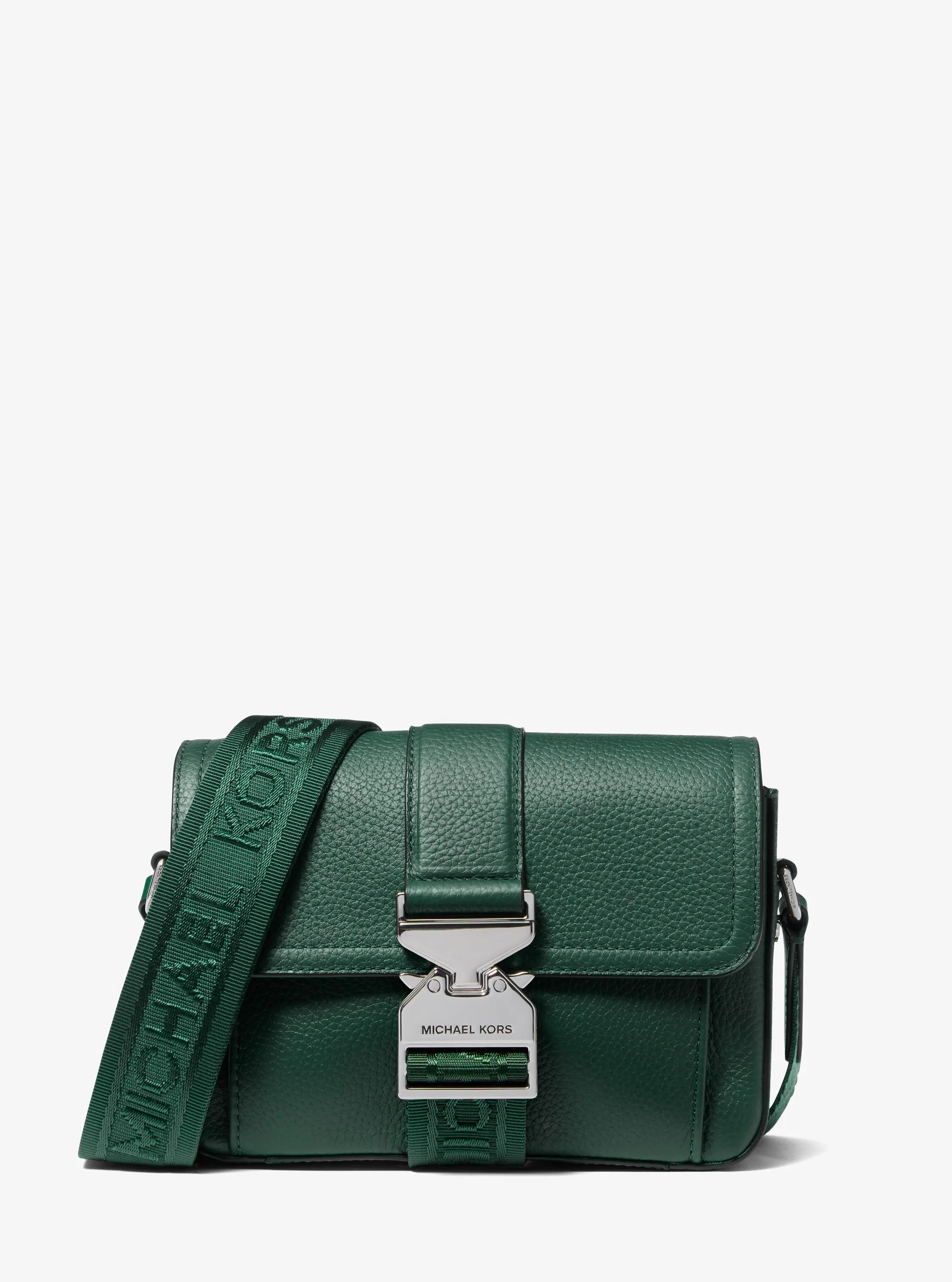Hudson Pebbled Leather Crossbody Bag in BOSCO | Michael Kors