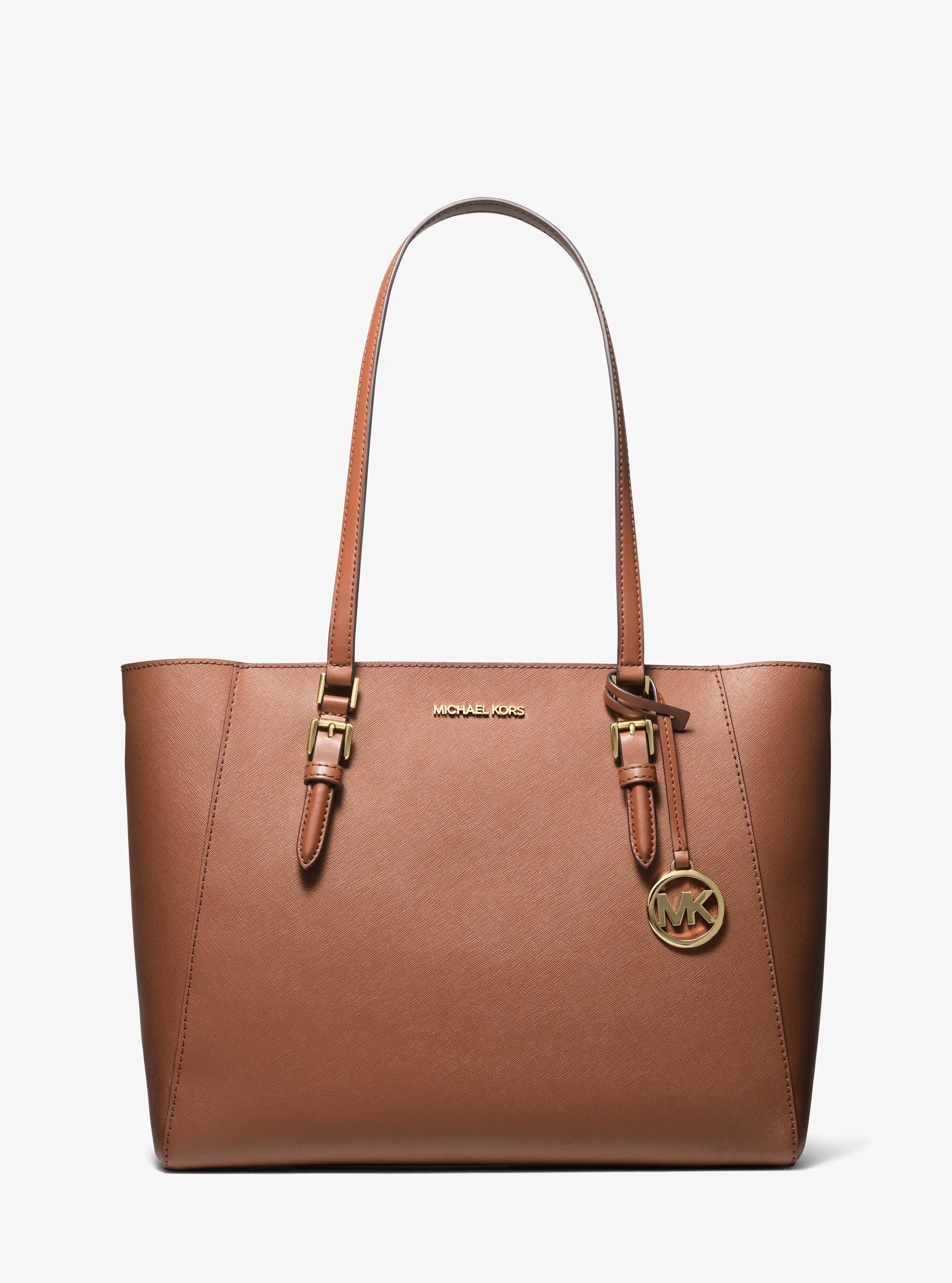 Michael Kors Outlet Mk 3-in-1-Shopper Charlotte Large Aus Saffianleder - Braun - Michael Kors