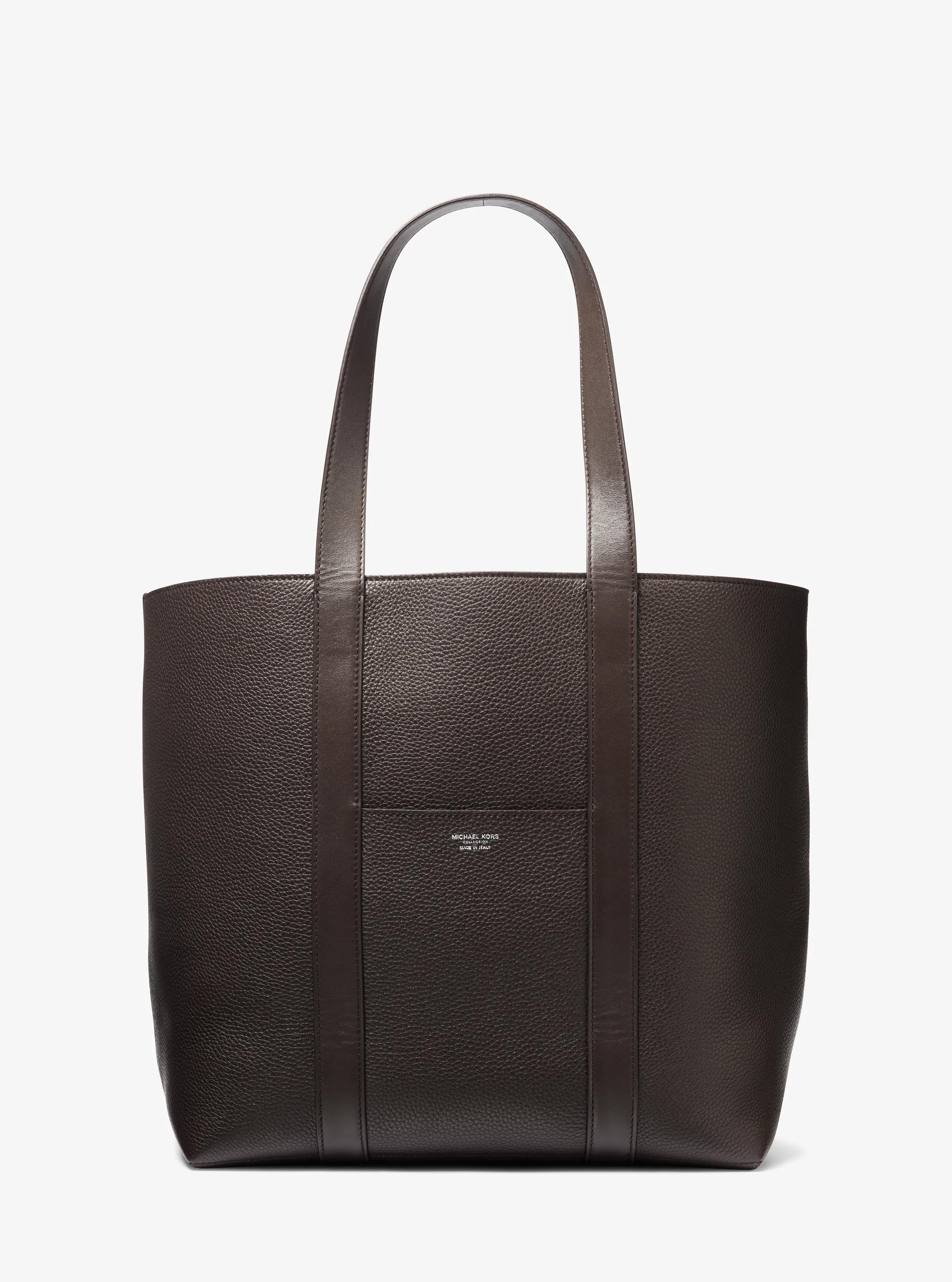 Sharon Medium Leather Tote Bag in CHOCOLATE | Michael Kors