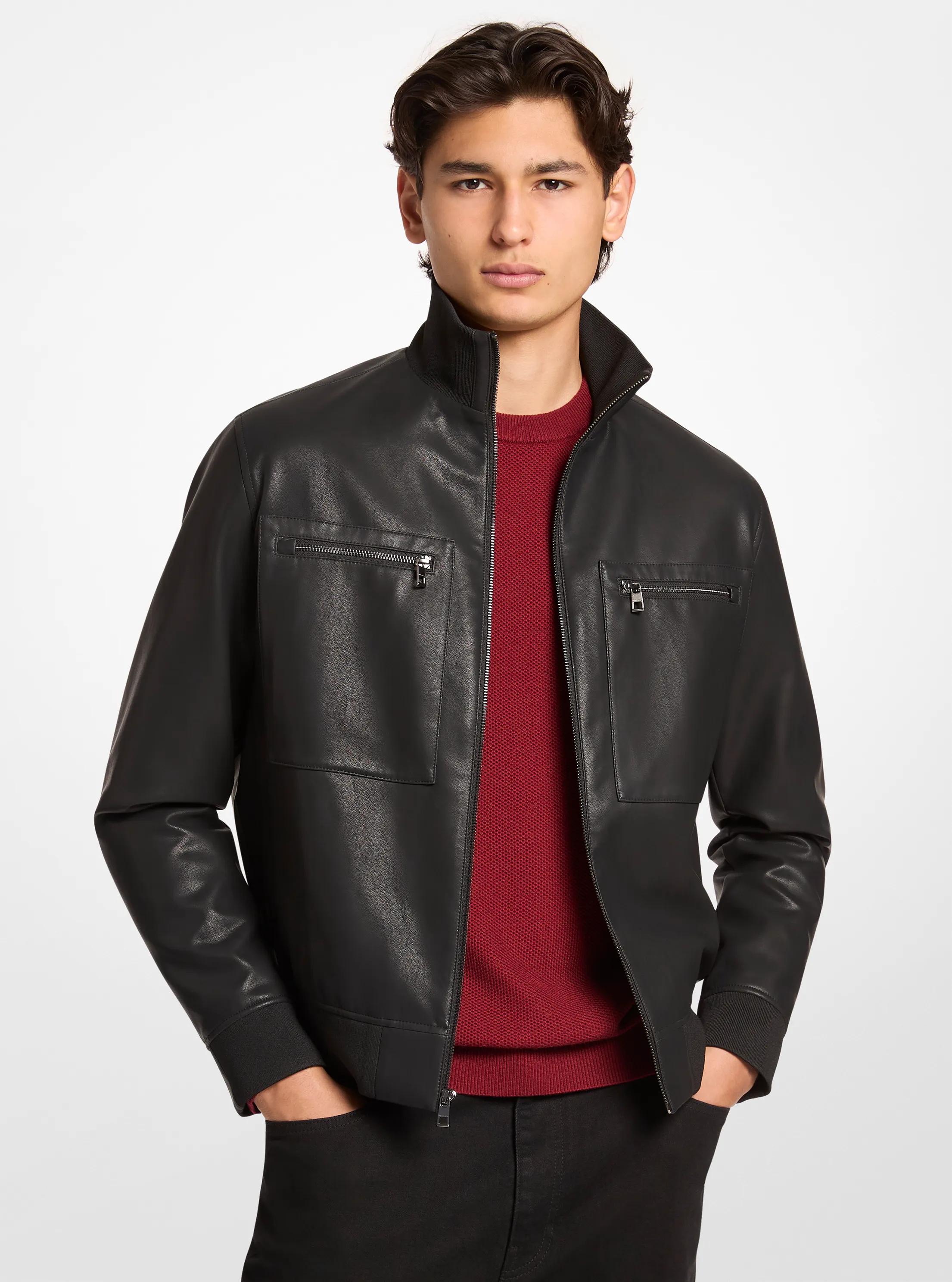 Zip-Up Jacket in BLACK | Michael Kors