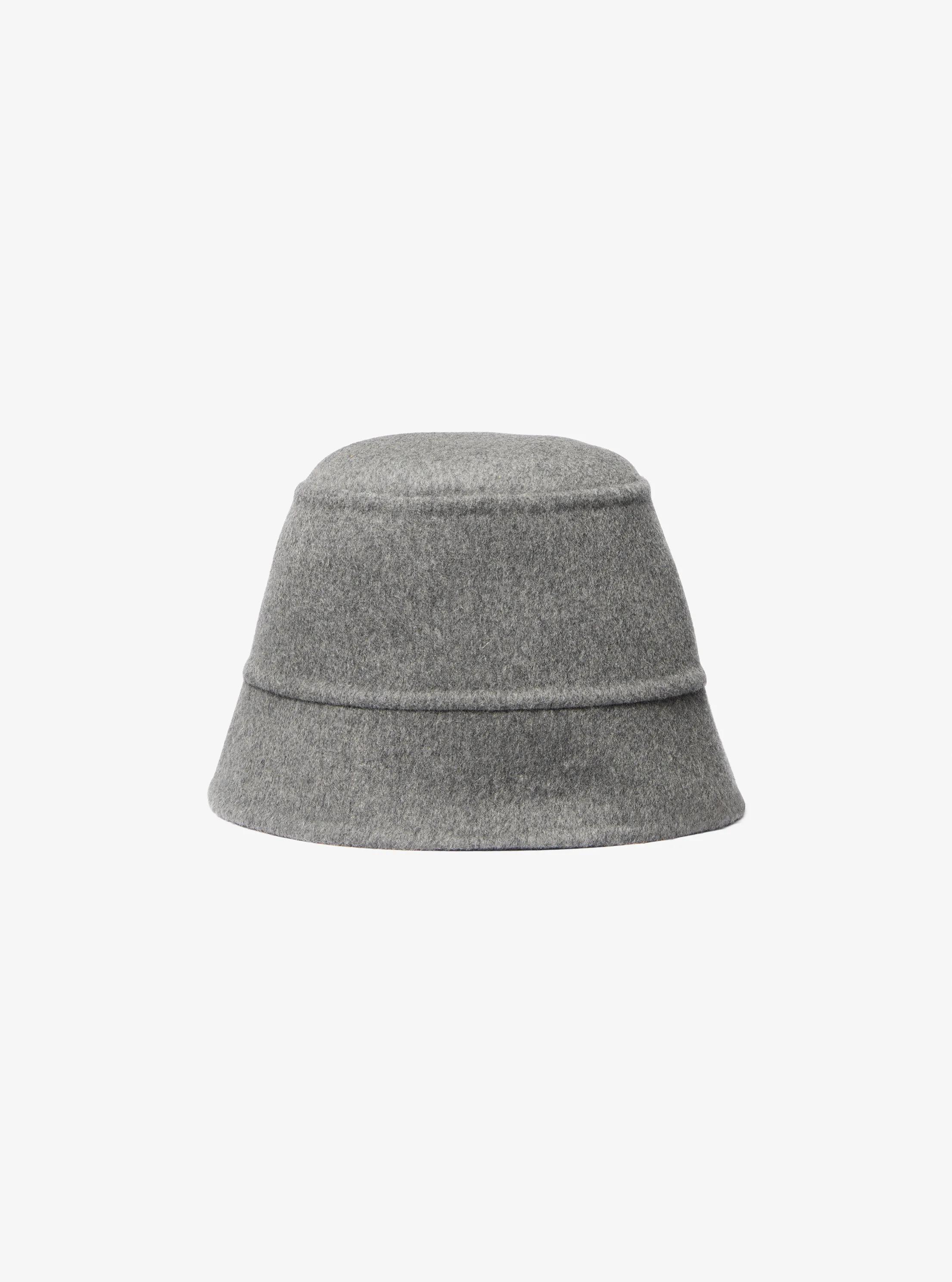 Wool Melton Bucket Hat in BANKER GREY | Michael Kors