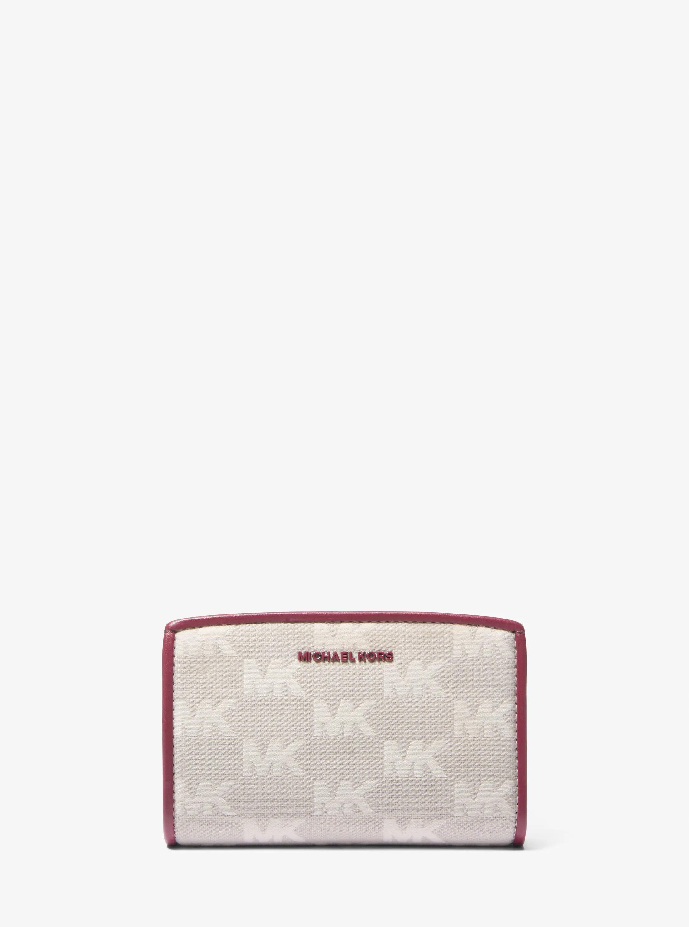 Bryant Medium Logo Jacquard Wallet in MULBERRY | Michael Kors