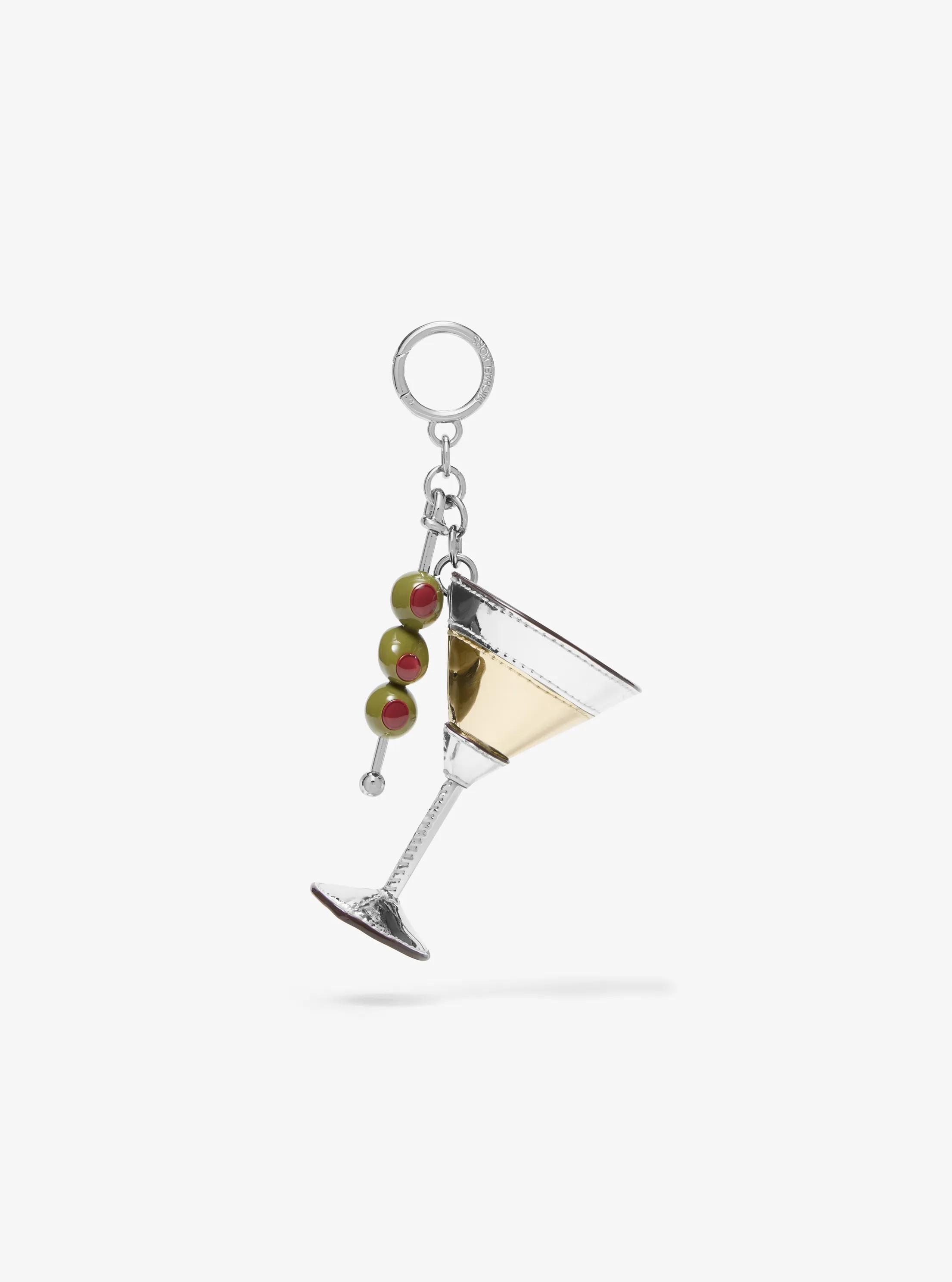 Martini Bag Charm in SILVER | Michael Kors