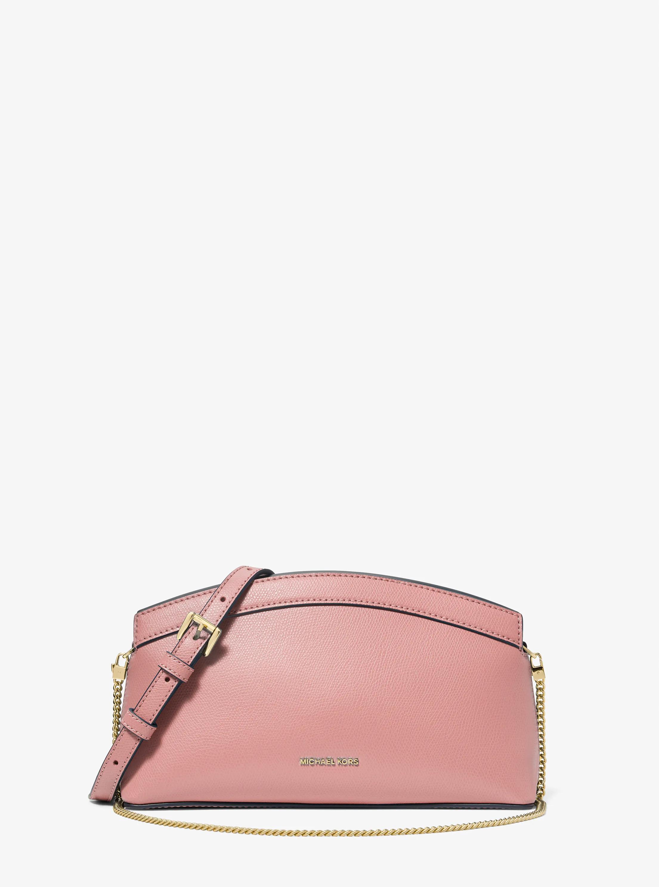 MK Petite pochette convertible Athena en cuir - Rose - Michael Kors