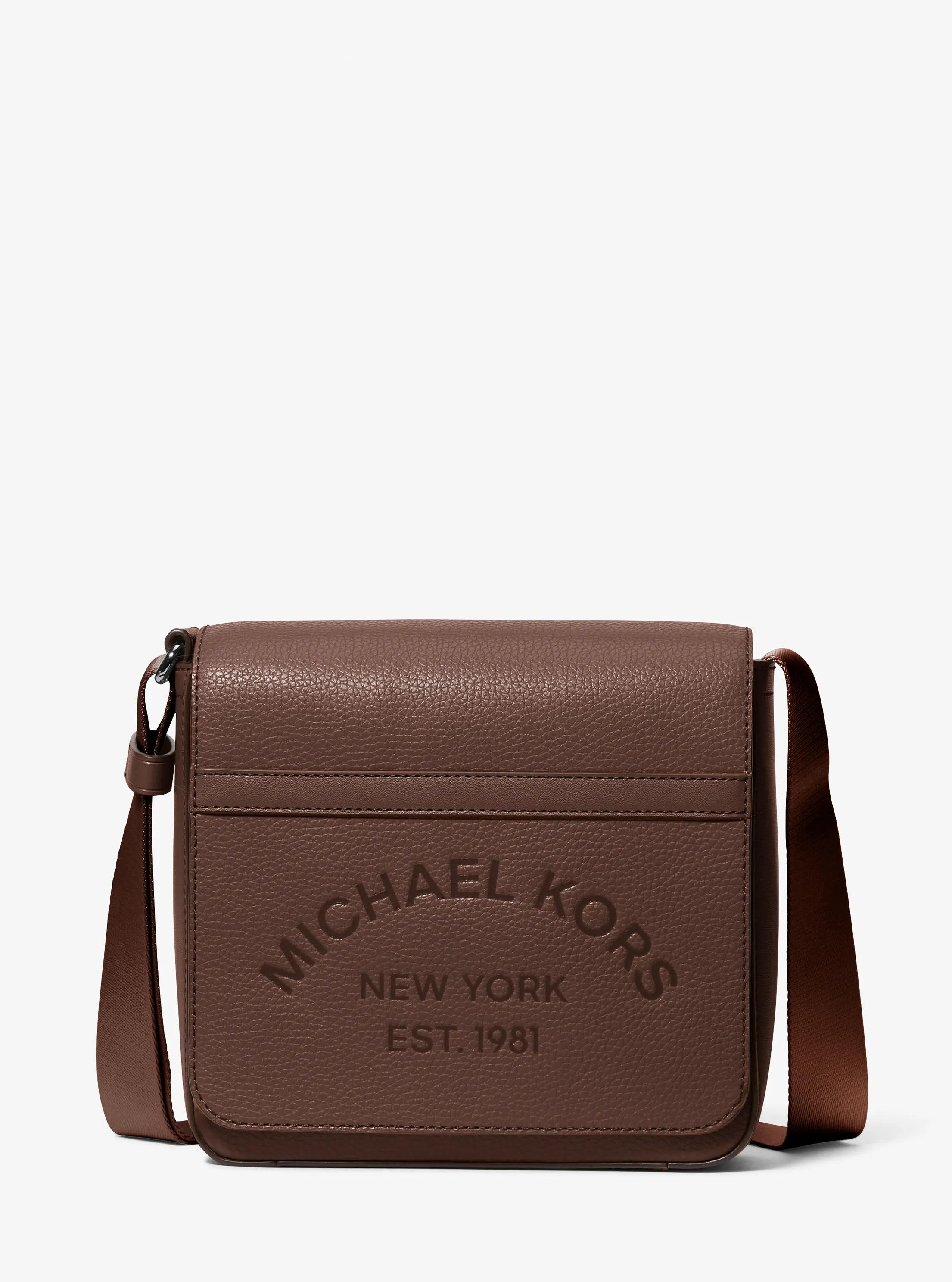 Cooper Pebbled Leather Crossbody Bag in NUTMEG | Michael Kors