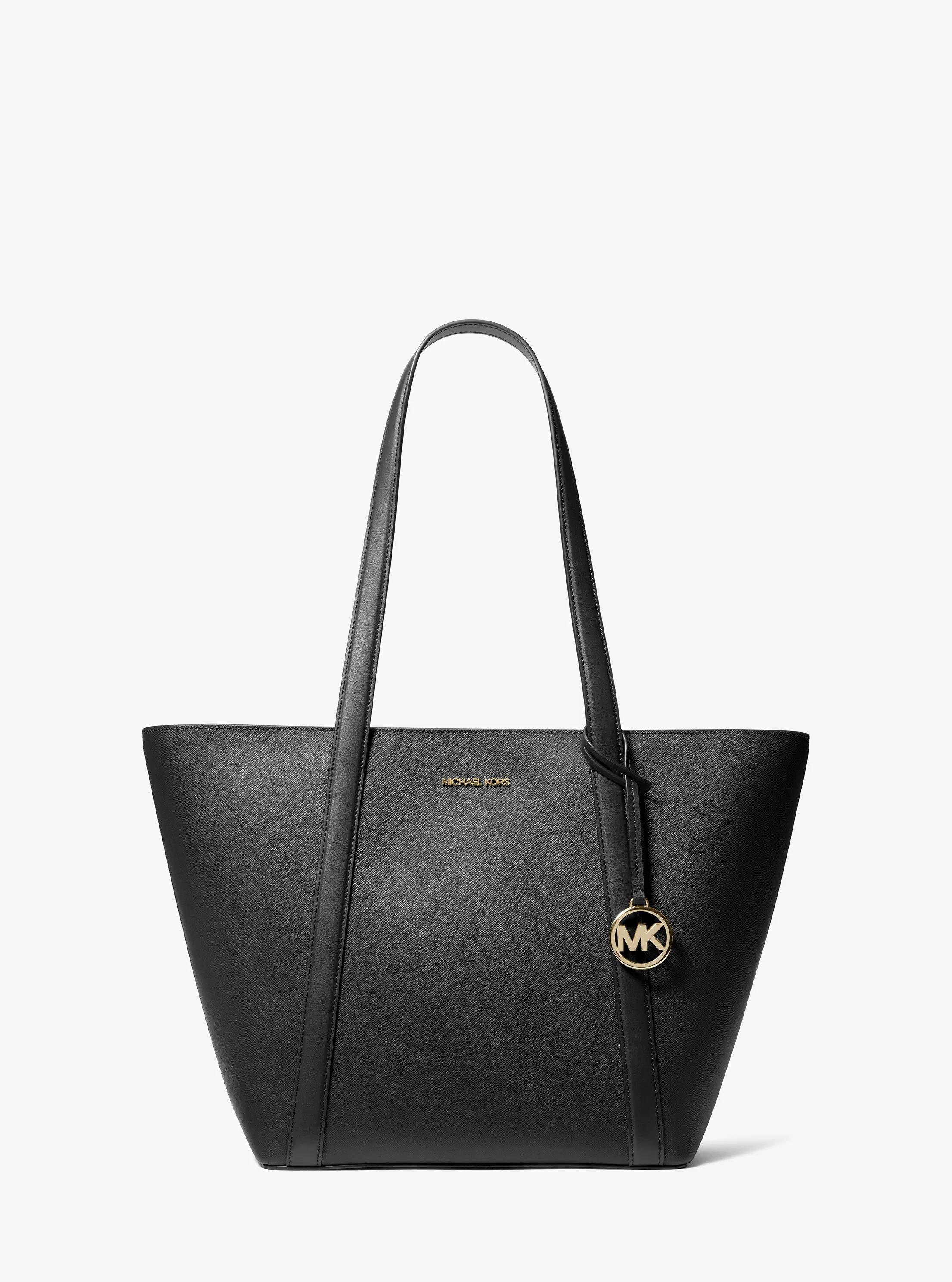 Grand cabas Pratt en cuir saffiano in NOIR | Michael Kors