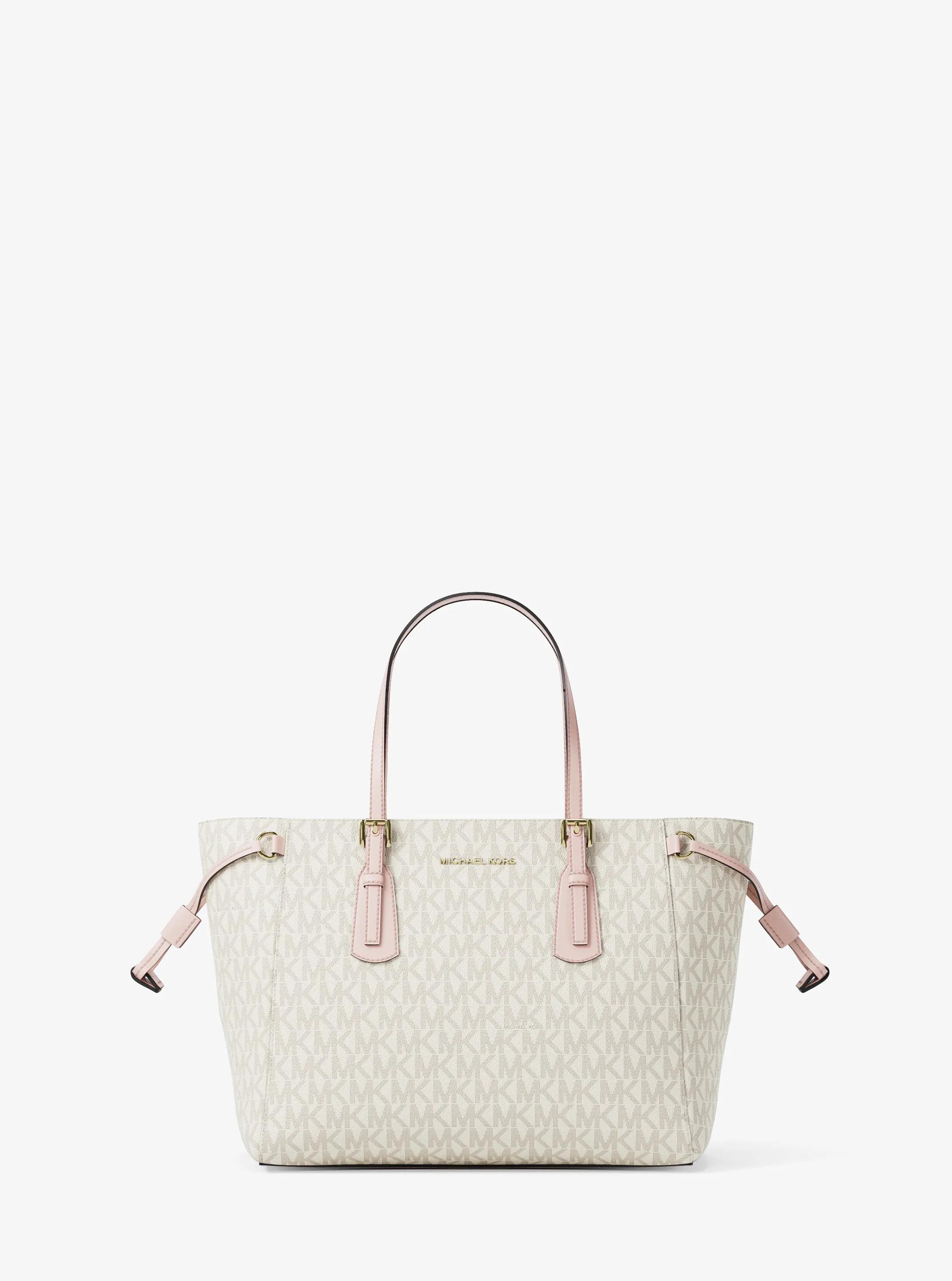 Voyager Extra-Small Signature Logo Convertible Crossbody Bag in PWD BLSH MLT | Michael Kors