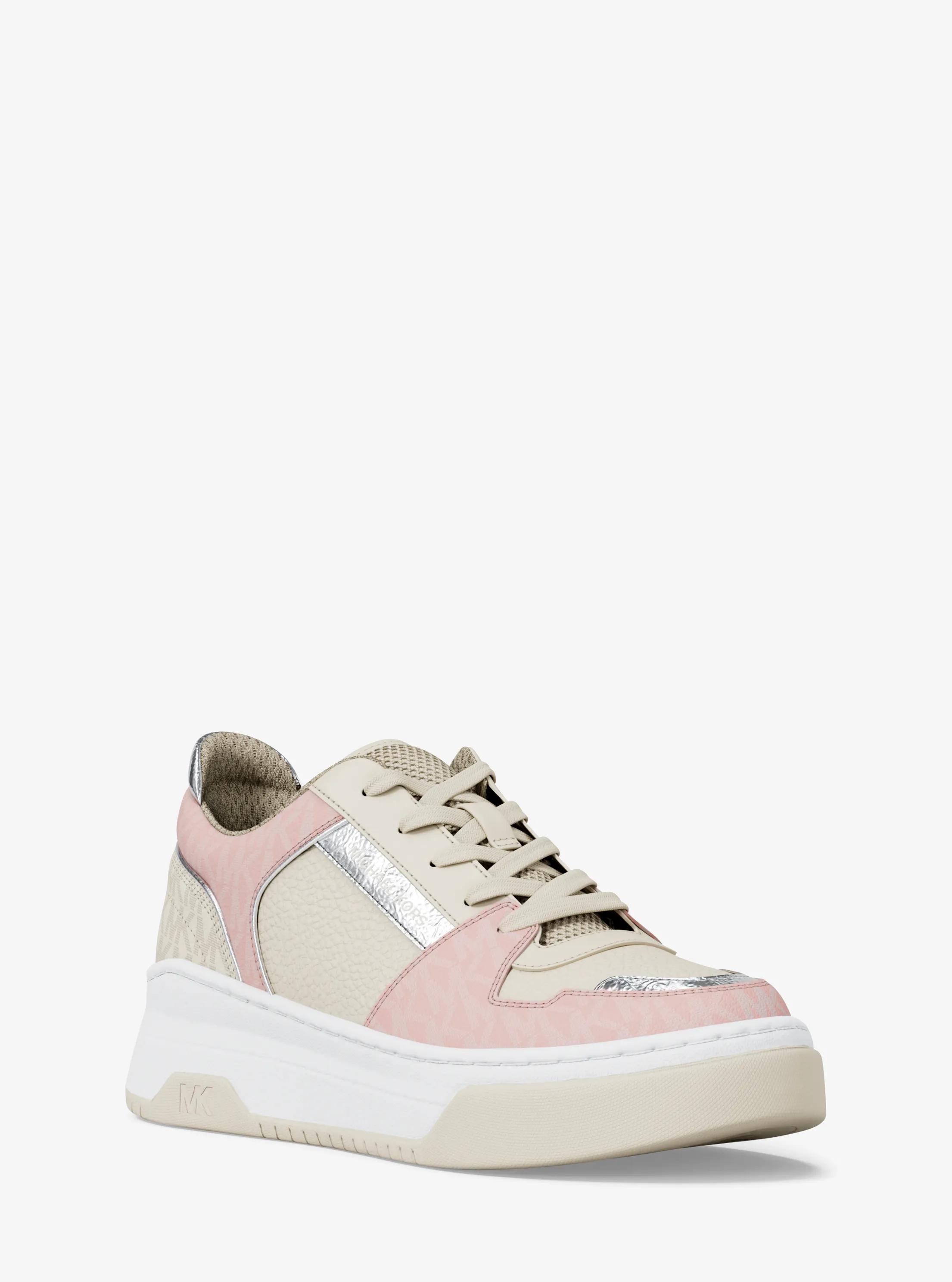 Lexi Mixed-Media Sneaker in POWDER BLUSH | Michael Kors